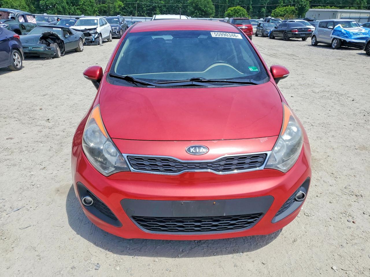 2013 Kia Rio 5-door Ex Burgundy vin: KNADN5A33D6132386