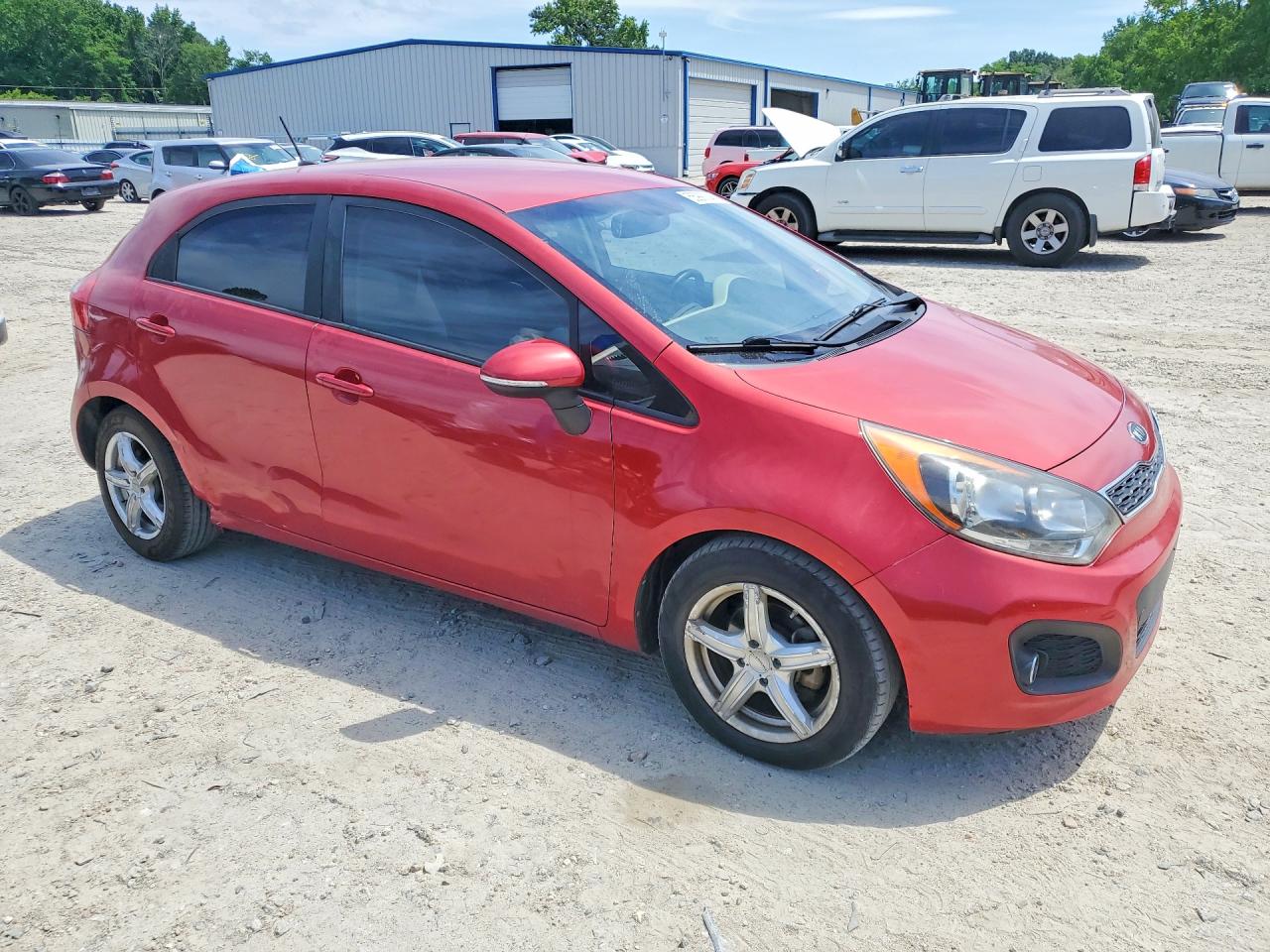 2013 Kia Rio 5-door Ex Burgundy vin: KNADN5A33D6132386