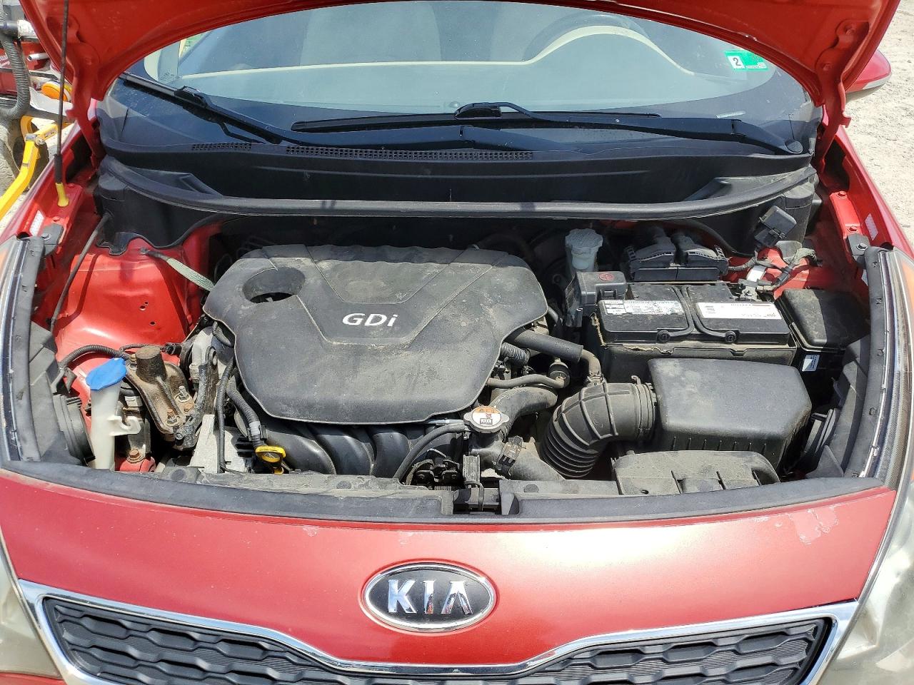 2013 Kia Rio 5-door Ex Burgundy vin: KNADN5A33D6132386
