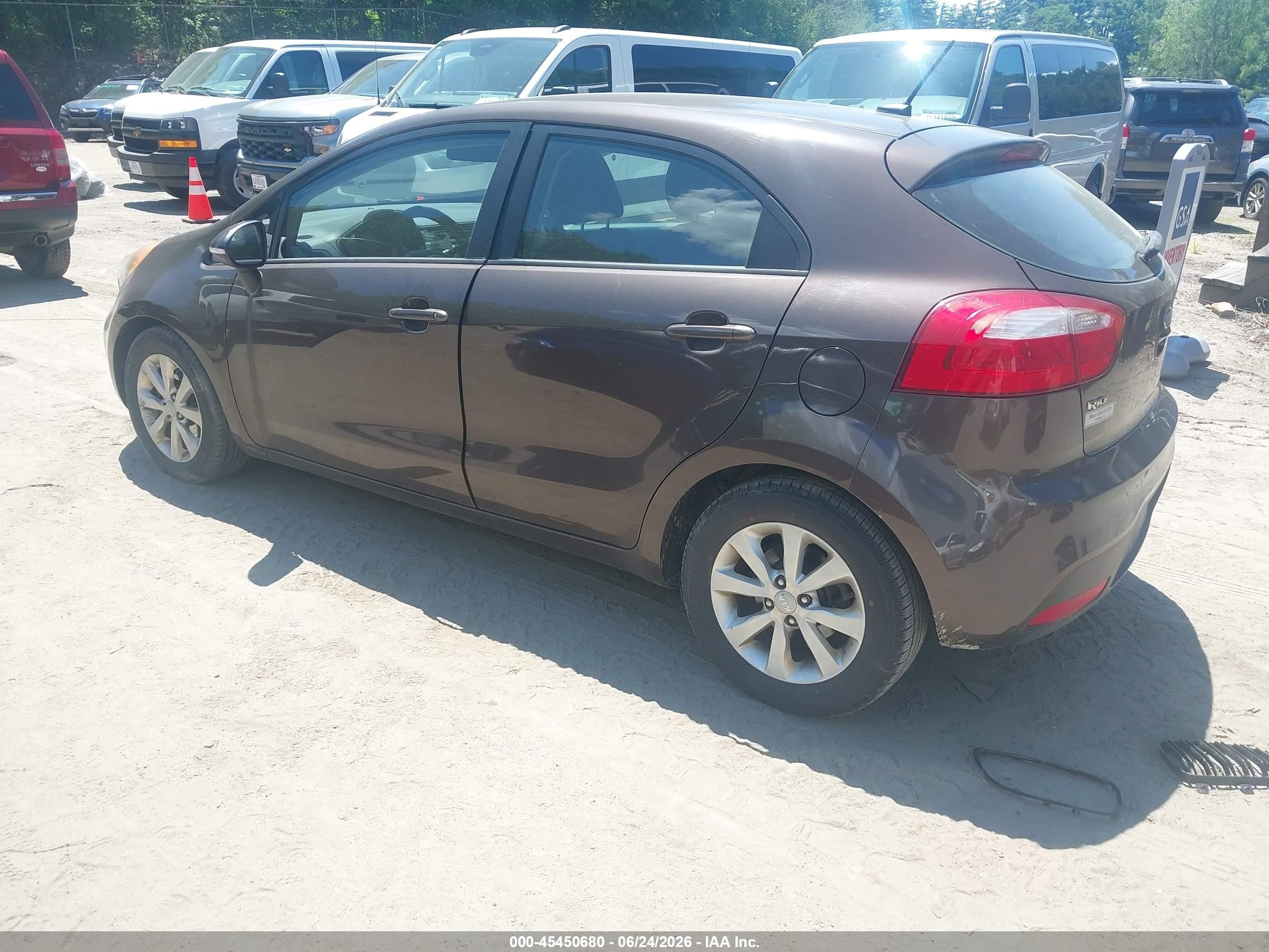 2012 Kia Rio5 Ex Brown vin: KNADN5A34C6011056