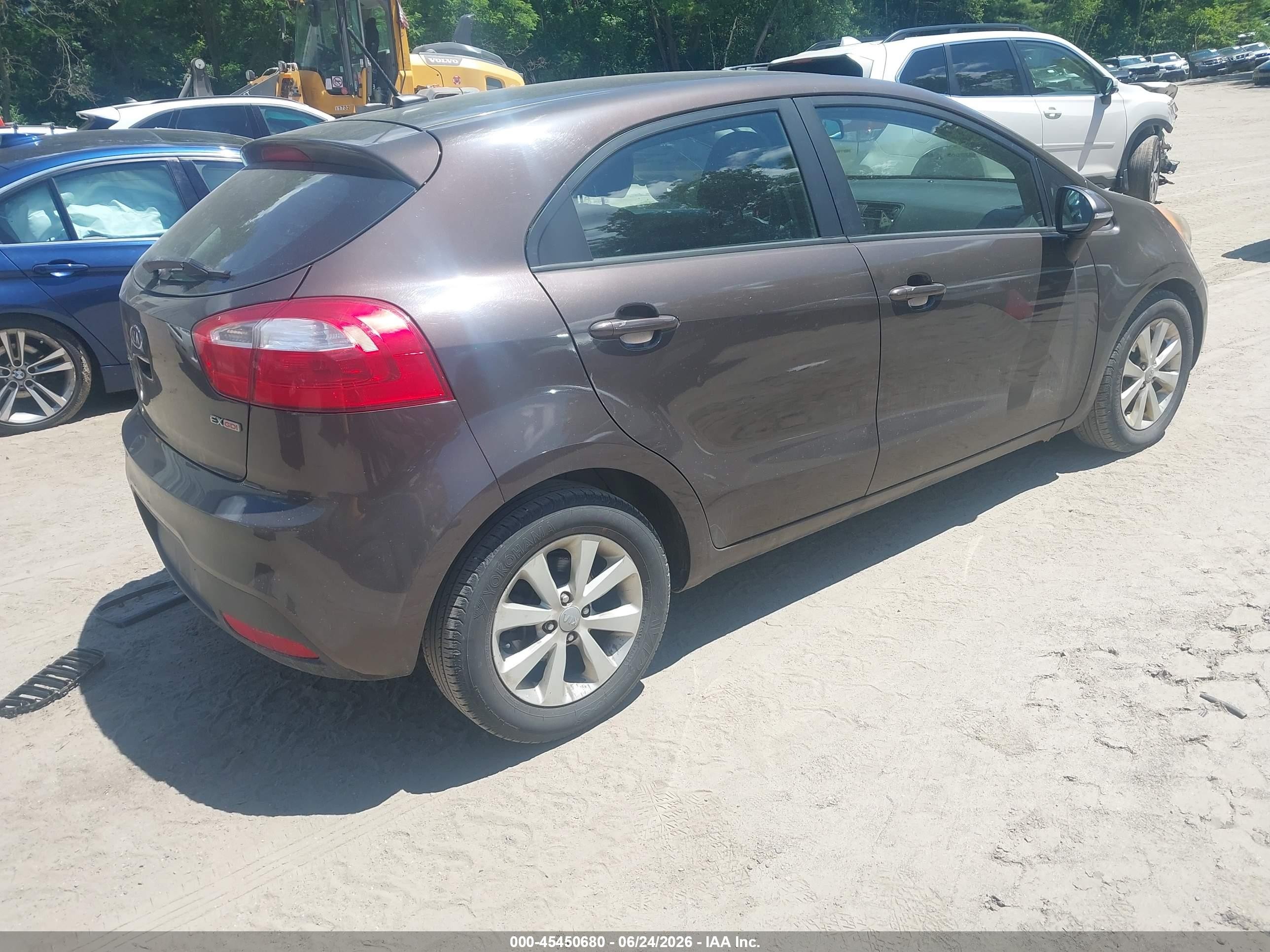 2012 Kia Rio5 Ex Brown vin: KNADN5A34C6011056