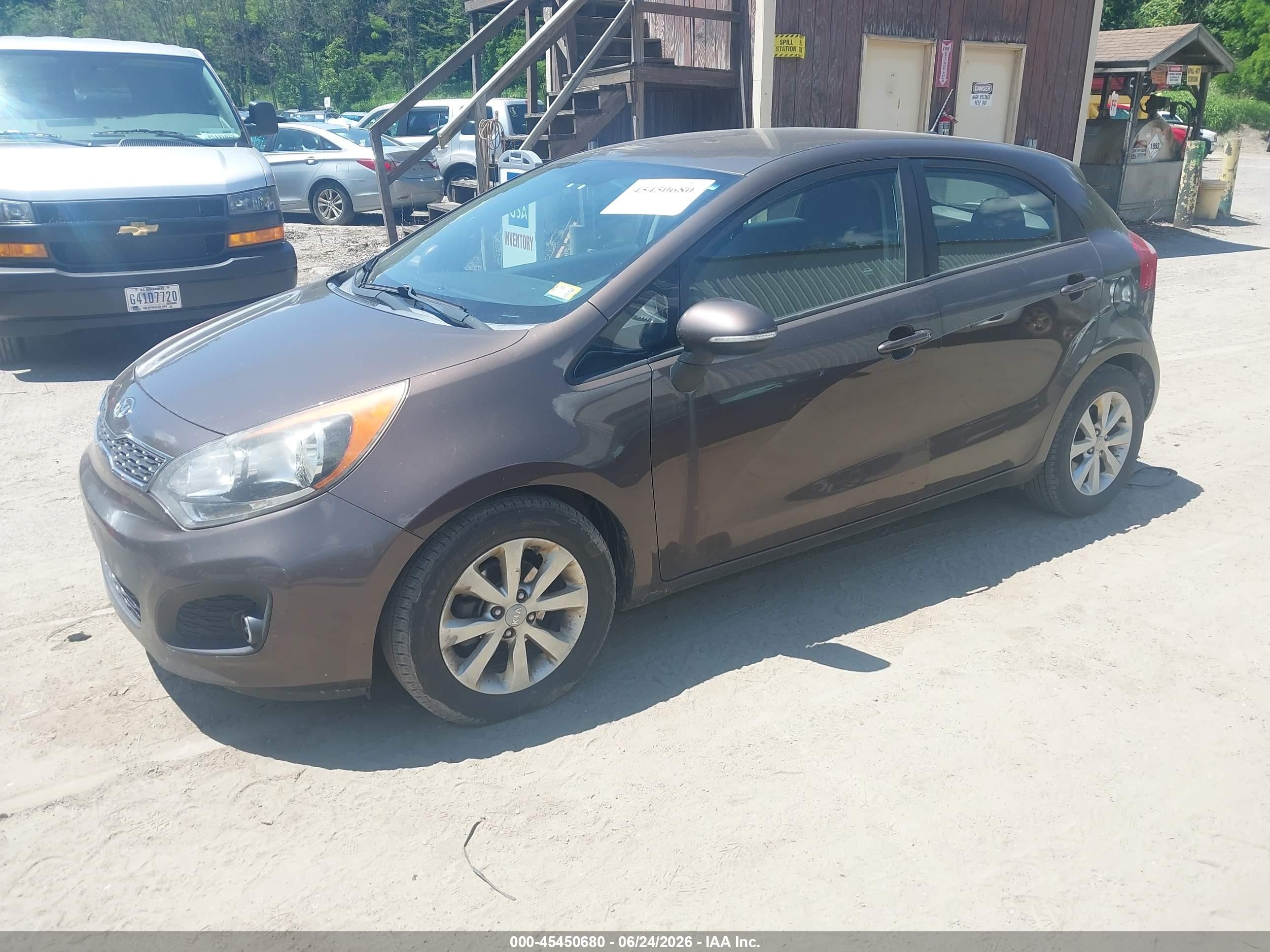 2012 Kia Rio5 Ex Brown vin: KNADN5A34C6011056