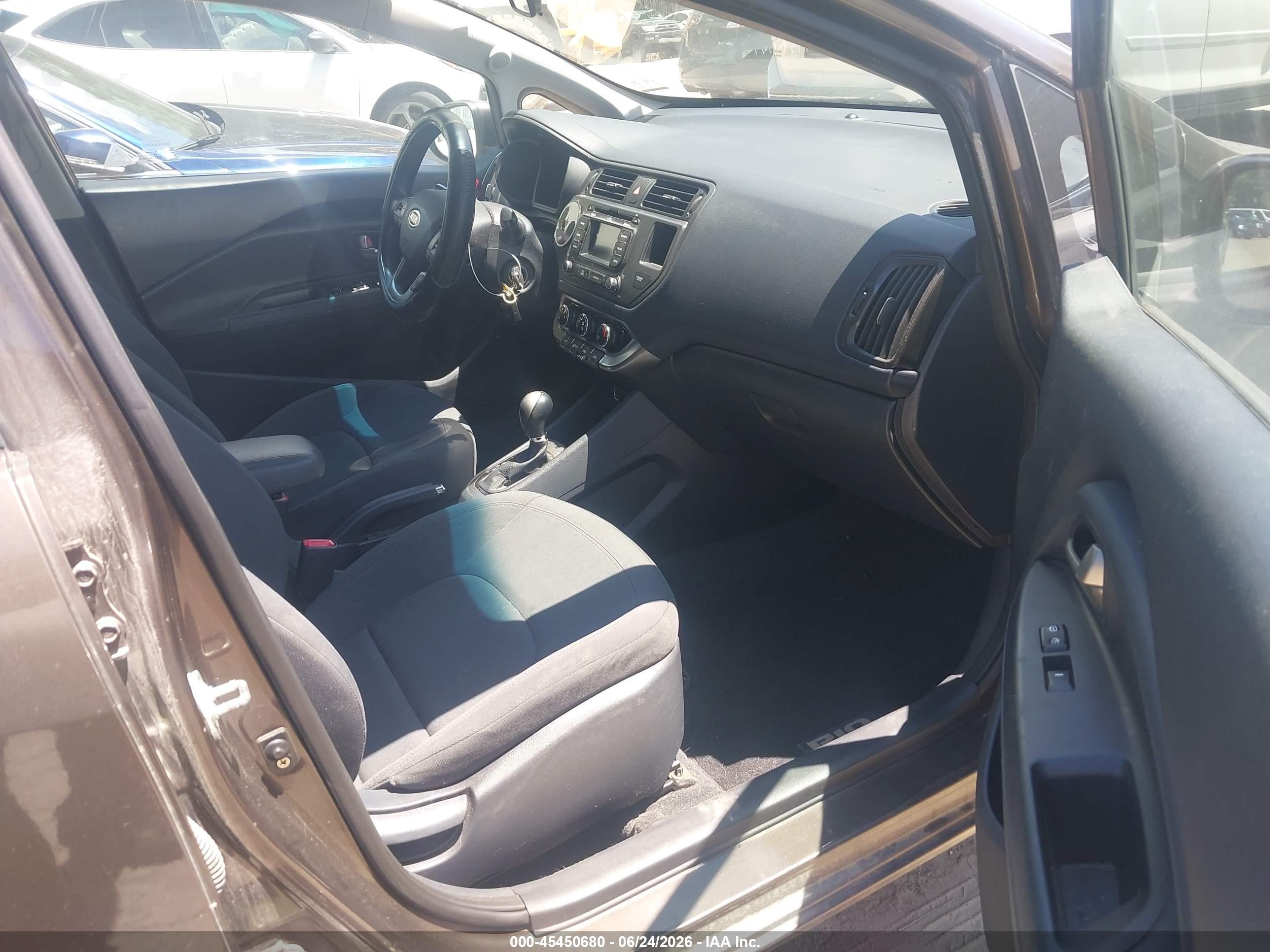 2012 Kia Rio5 Ex Brown vin: KNADN5A34C6011056