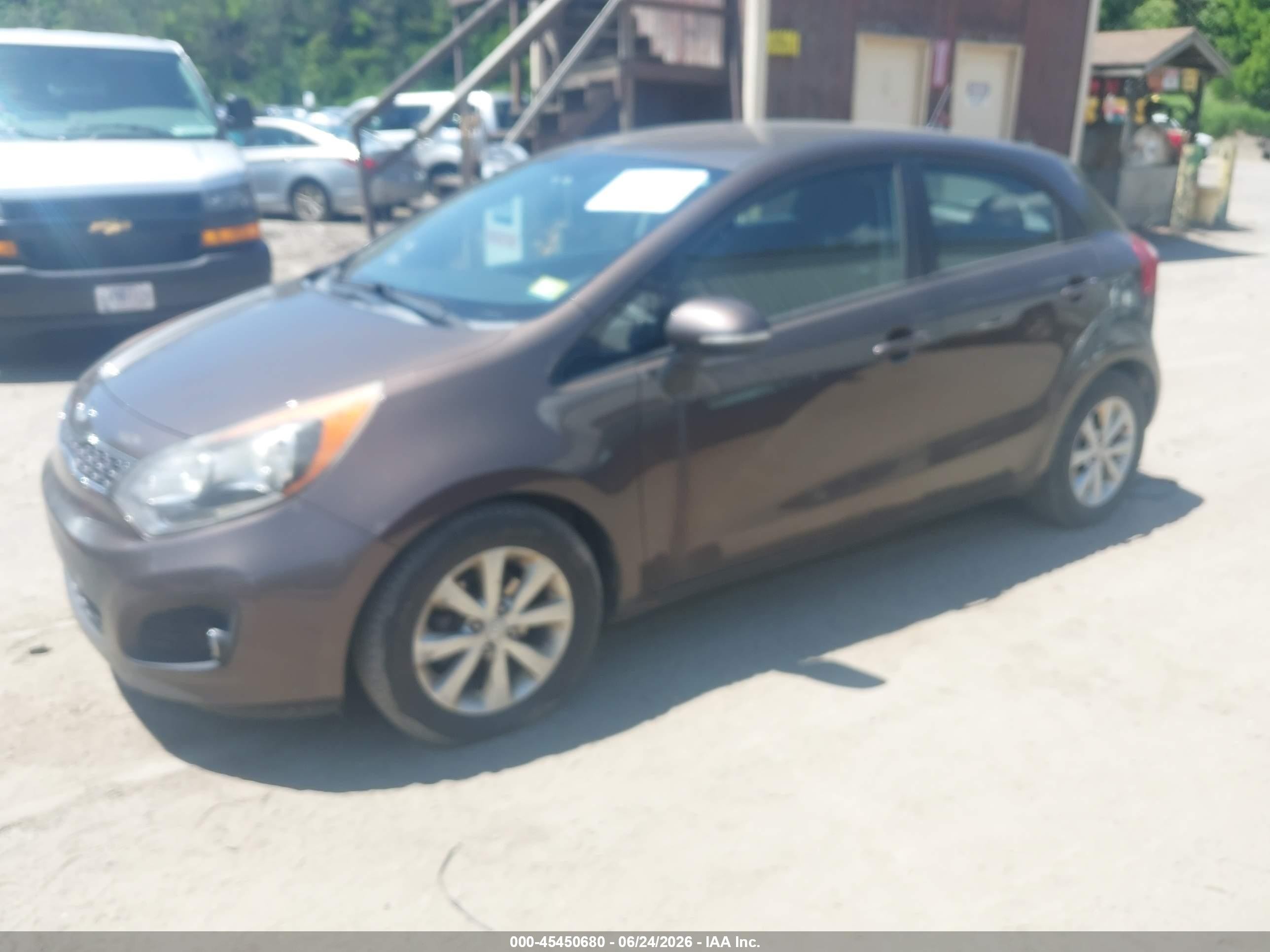 2012 Kia Rio5 Ex Brown vin: KNADN5A34C6011056