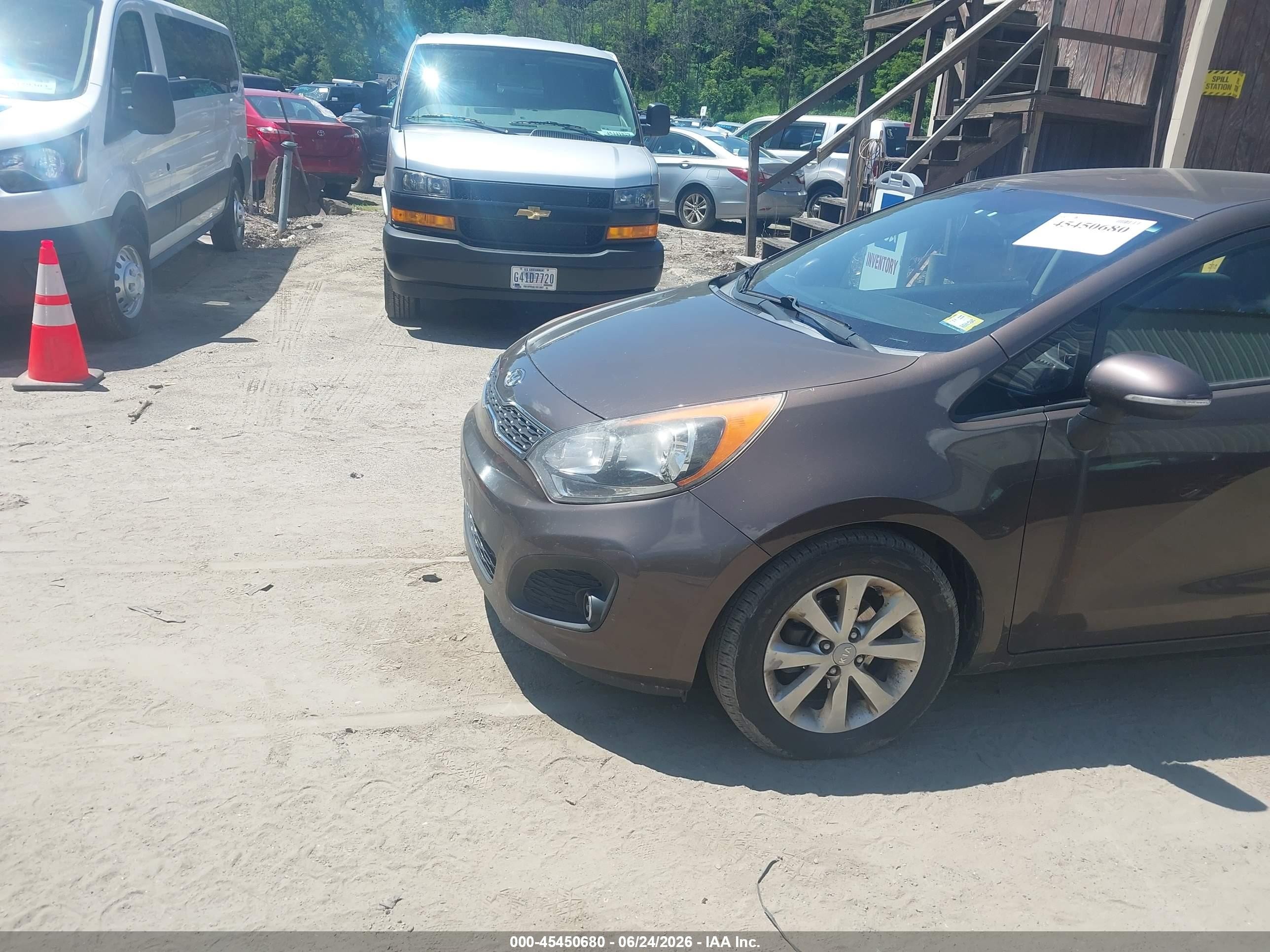 2012 Kia Rio5 Ex Brown vin: KNADN5A34C6011056