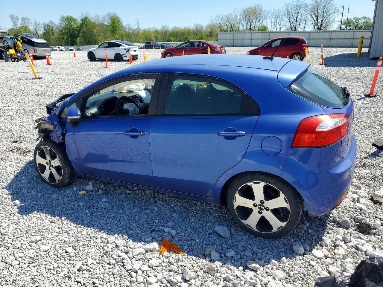2012 Kia Rio 5-door Sx Blue vin: KNADN5A34C6016905