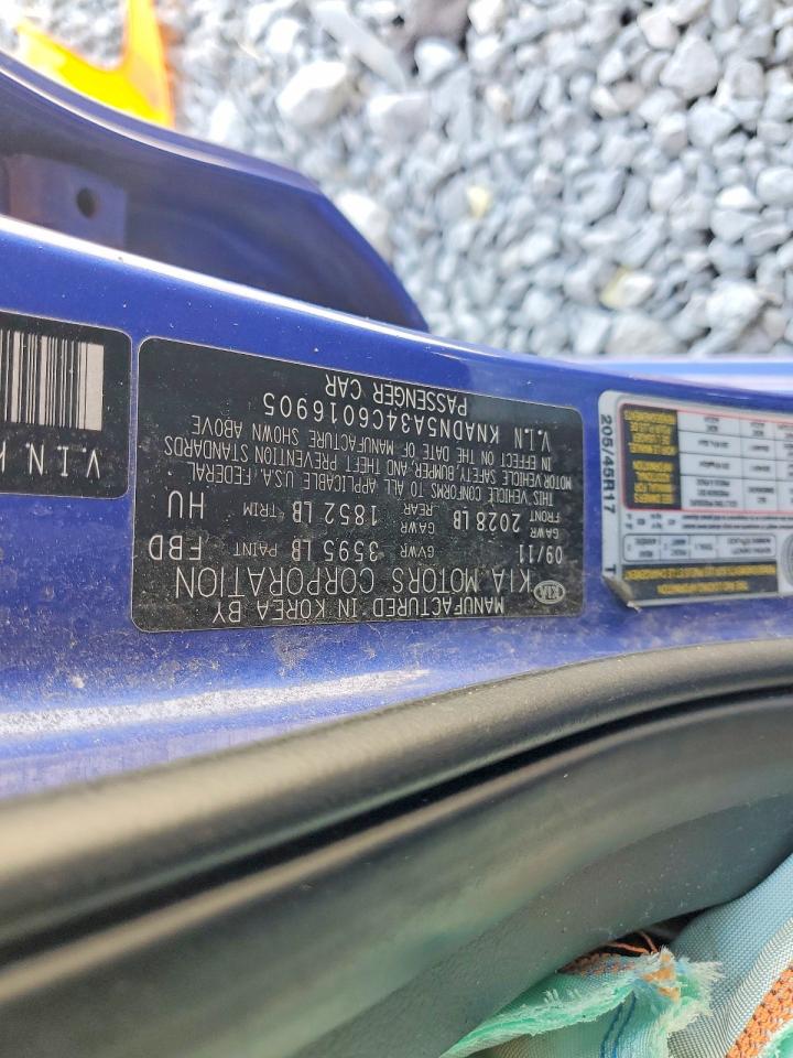 2012 Kia Rio 5-door Sx Blue vin: KNADN5A34C6016905