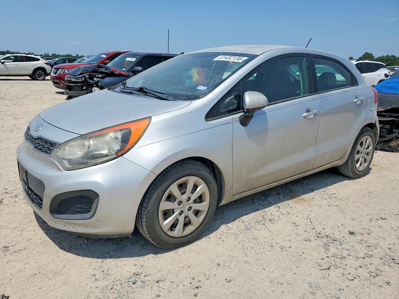 2012 Kia Rio Silver vin: KNADN5A34C6024664