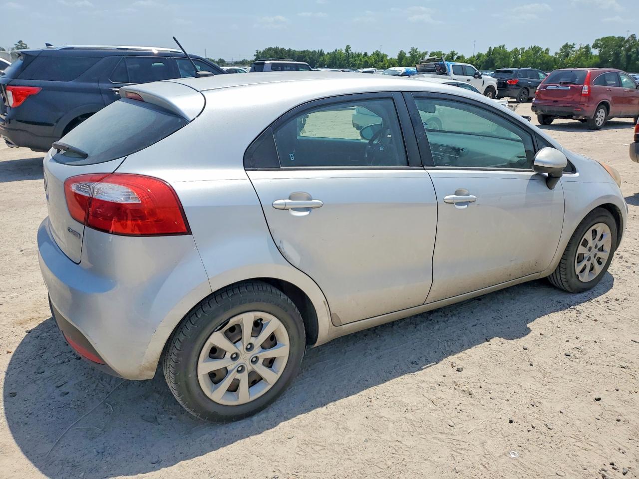 2012 Kia Rio Silver vin: KNADN5A34C6024664