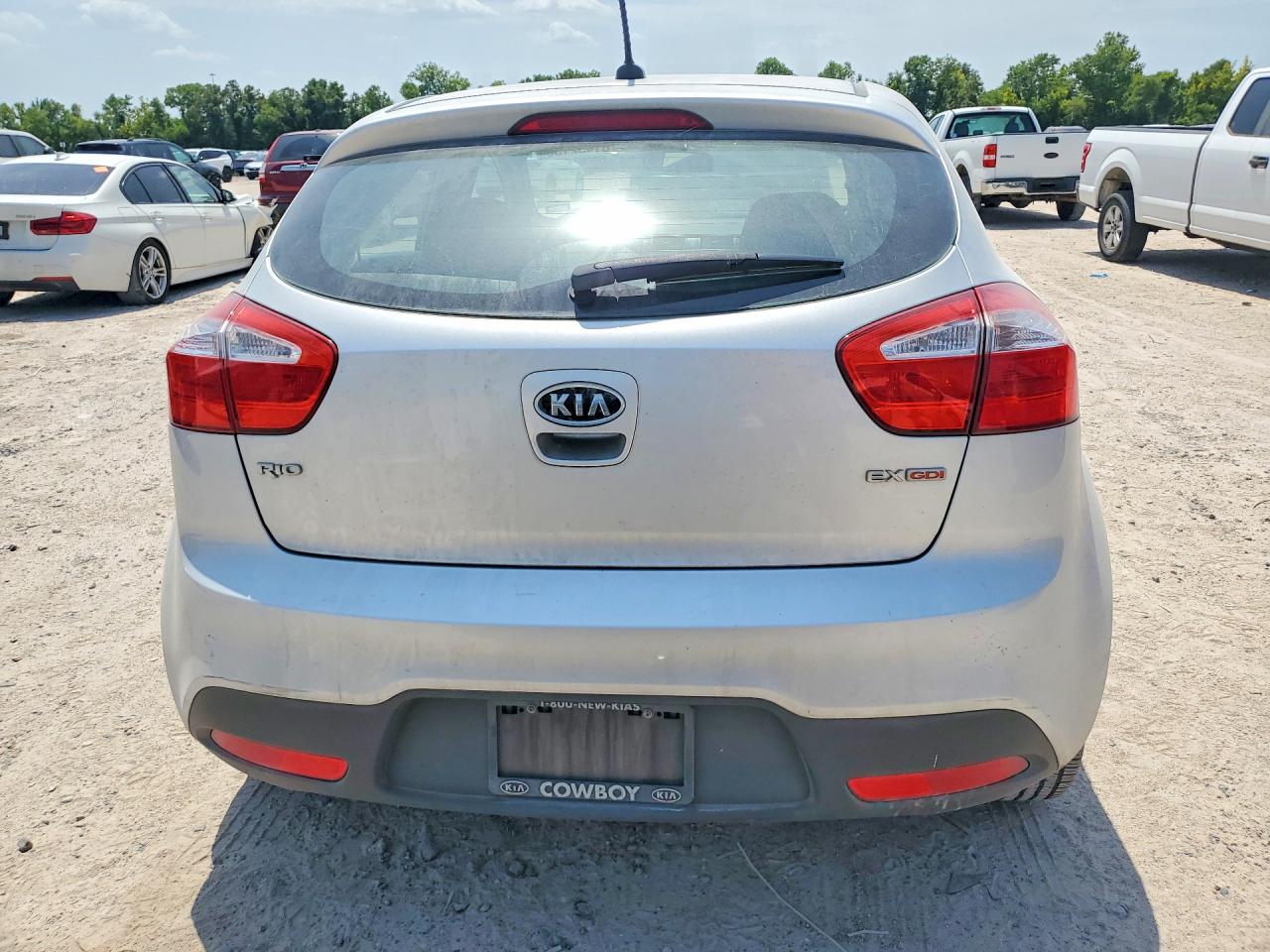 2012 Kia Rio Silver vin: KNADN5A34C6024664