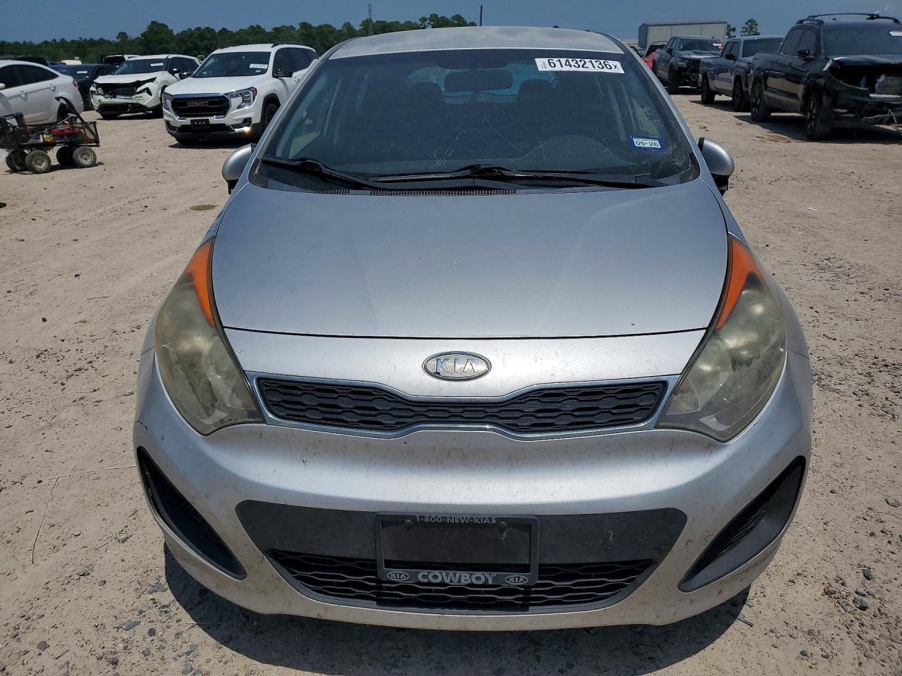 2012 Kia Rio Silver vin: KNADN5A34C6024664