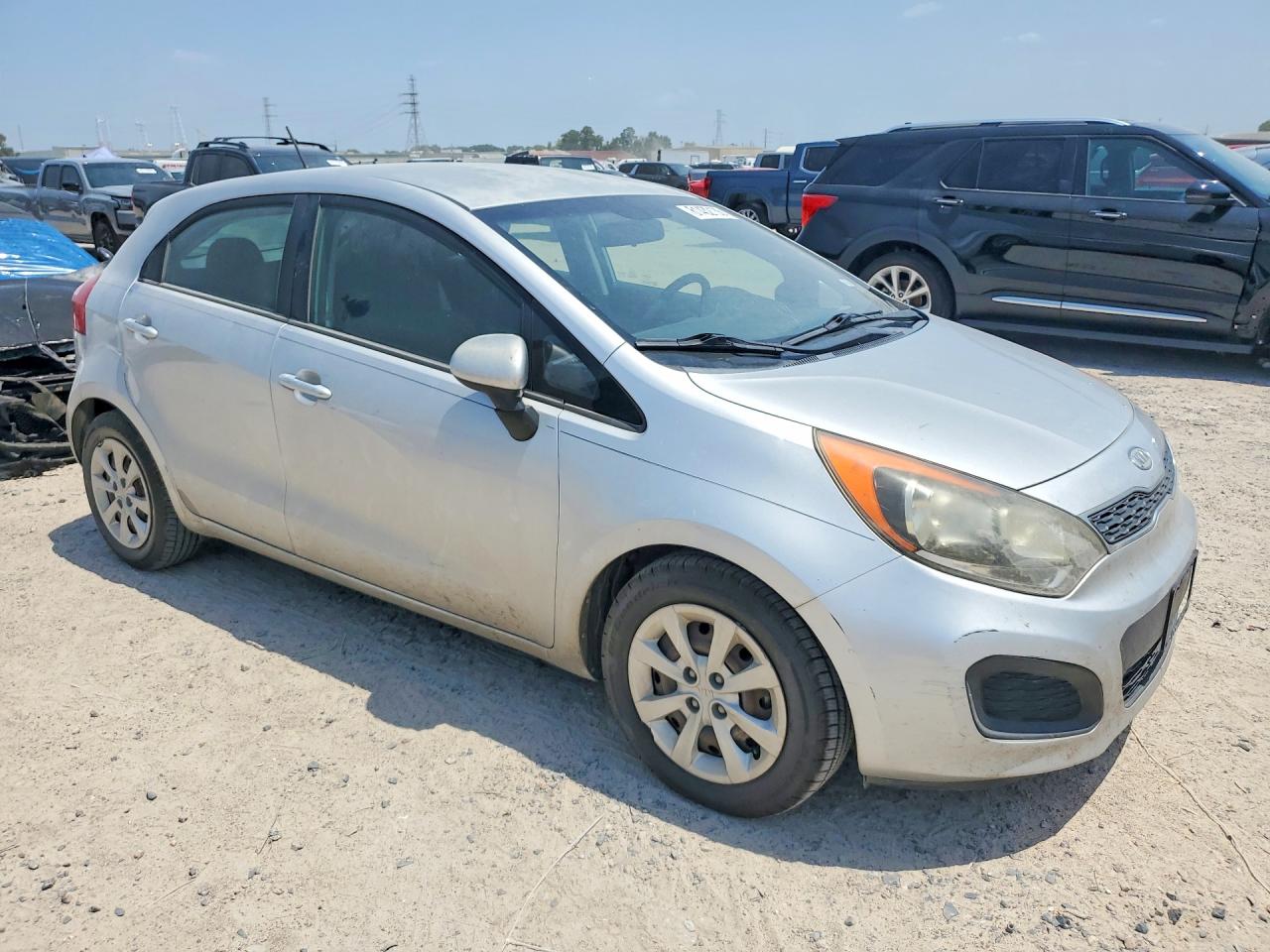 2012 Kia Rio Silver vin: KNADN5A34C6024664