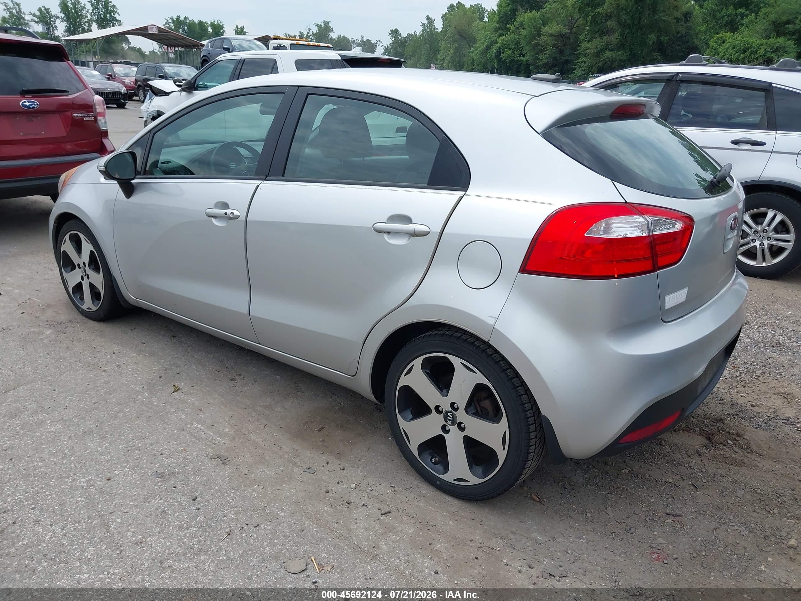 2012 Kia Rio5 Sx Silver vin: KNADN5A34C6038192