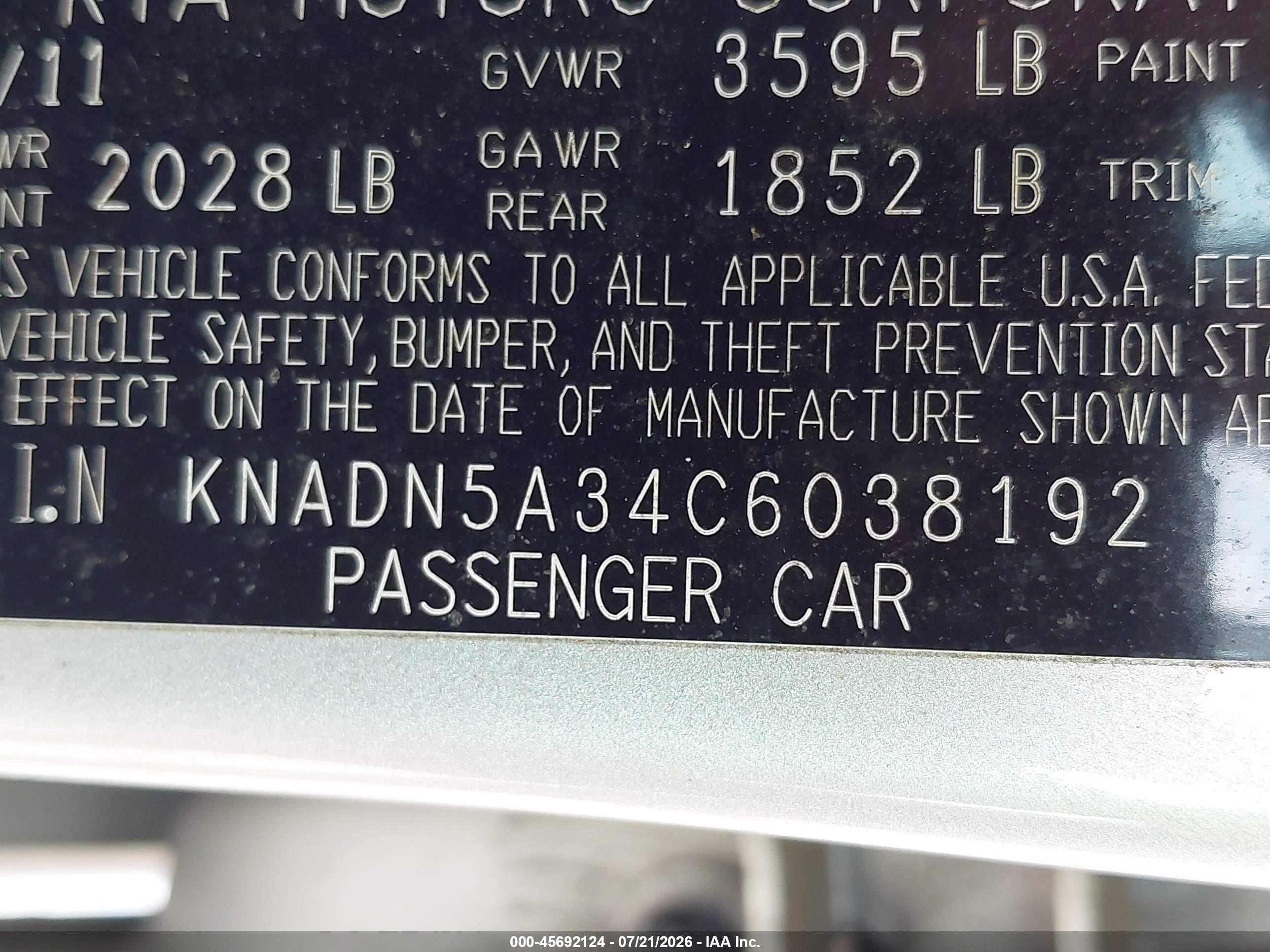 2012 Kia Rio5 Sx Silver vin: KNADN5A34C6038192