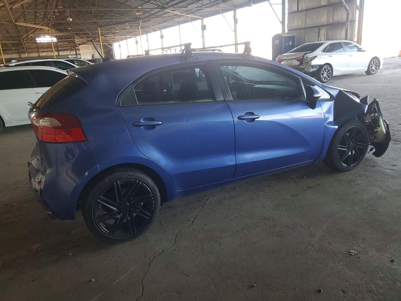 2012 Kia Rio 5-door Sx Blue vin: KNADN5A34C6094147