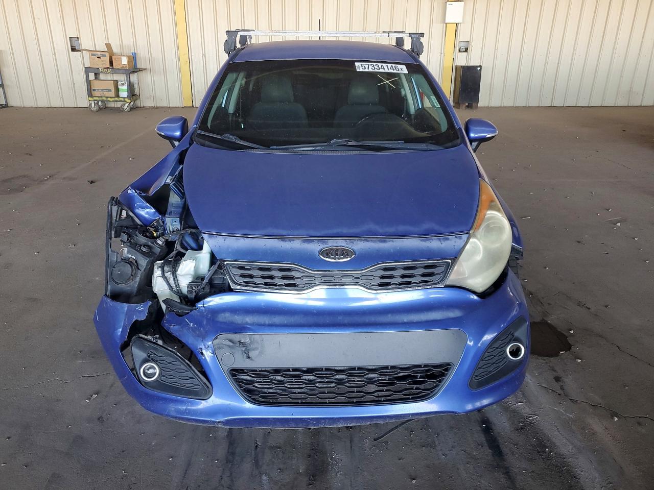 2012 Kia Rio 5-door Sx Blue vin: KNADN5A34C6094147