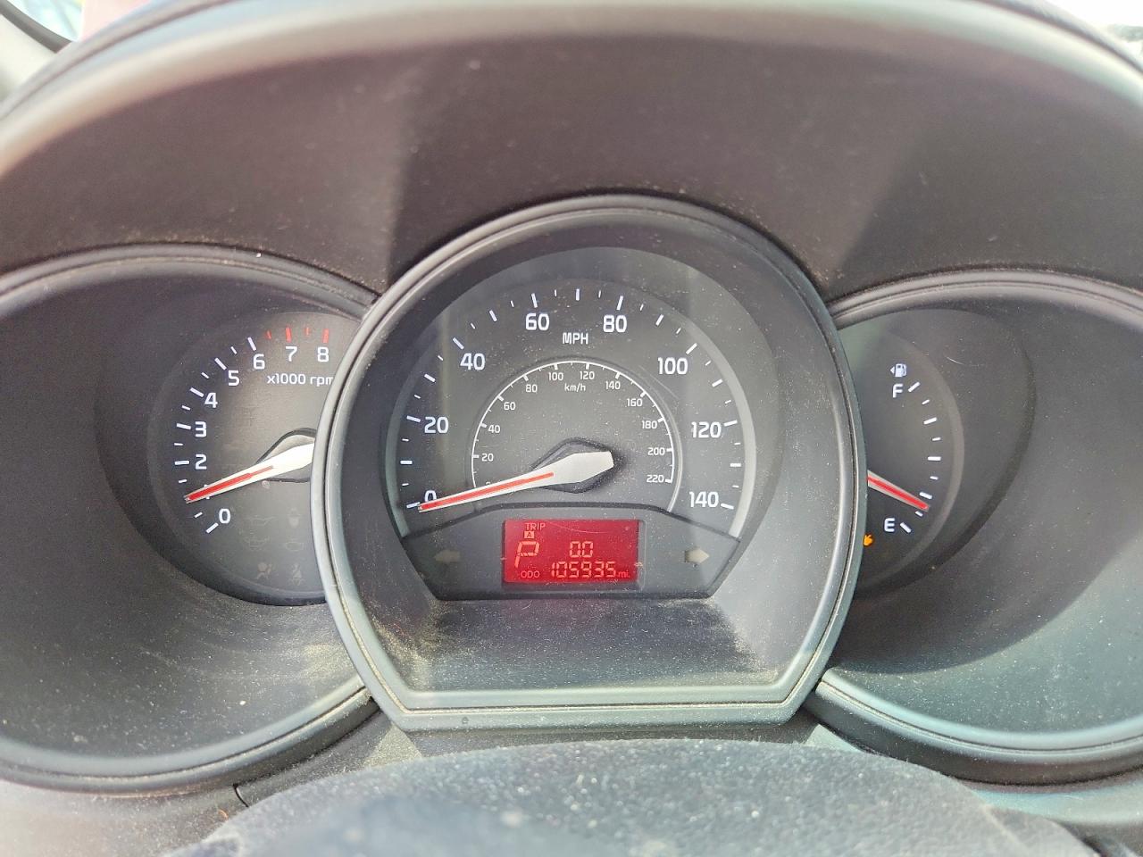 2013 Kia Rio 5-door Ex Красный vin: KNADN5A34D6195206