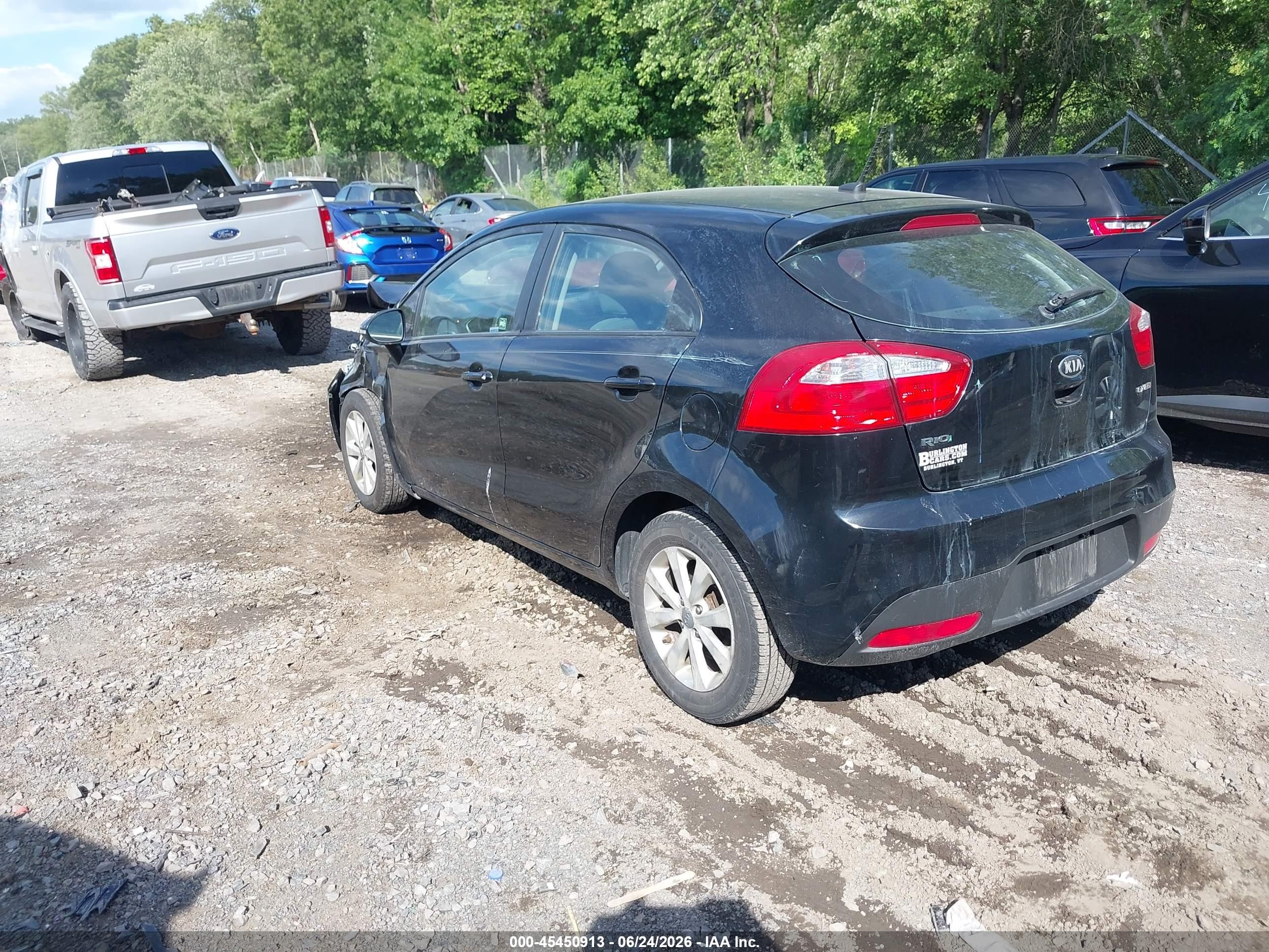 2013 Kia Rio Ex Black vin: KNADN5A34D6255503