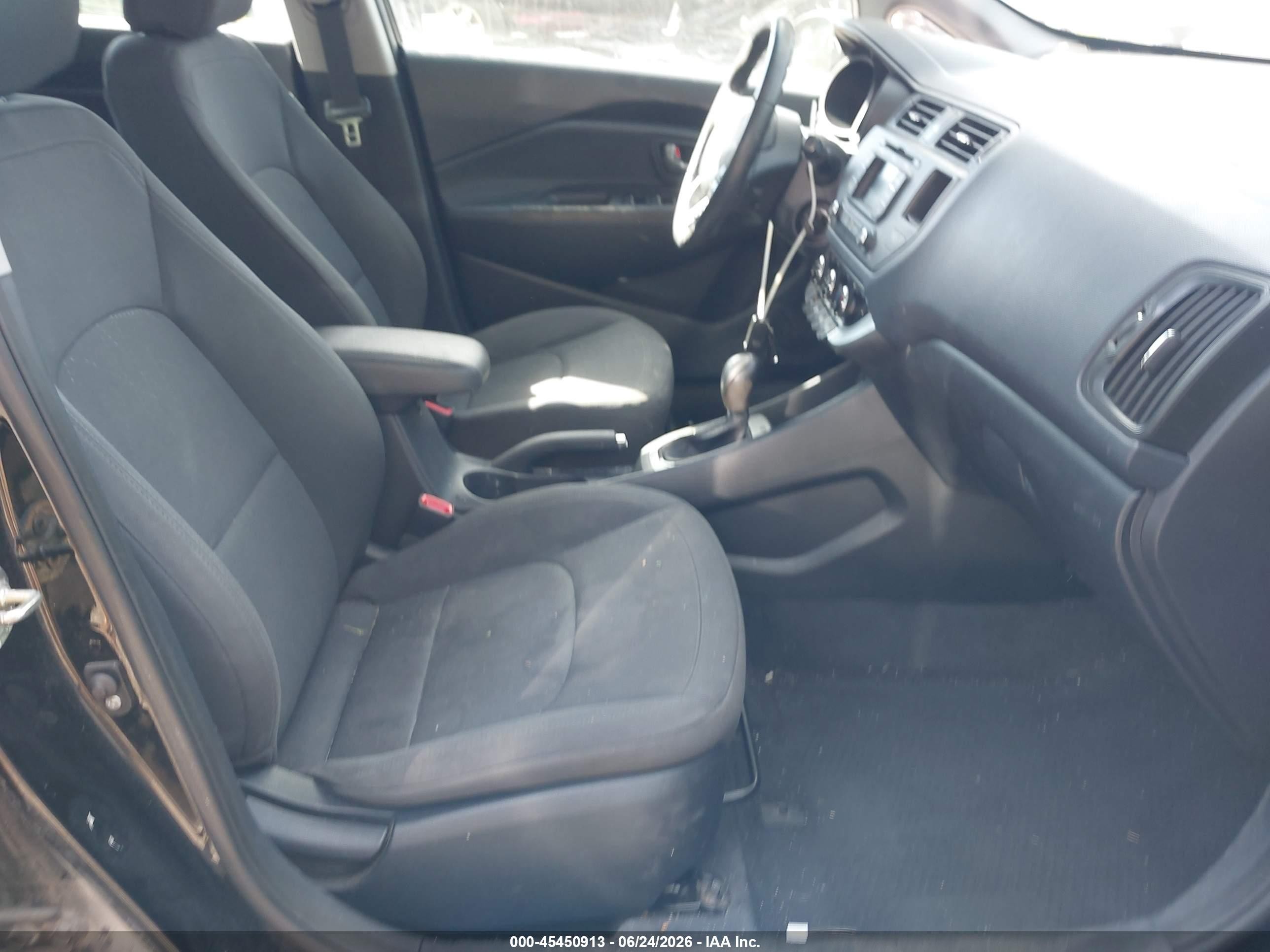 2013 Kia Rio Ex Black vin: KNADN5A34D6255503