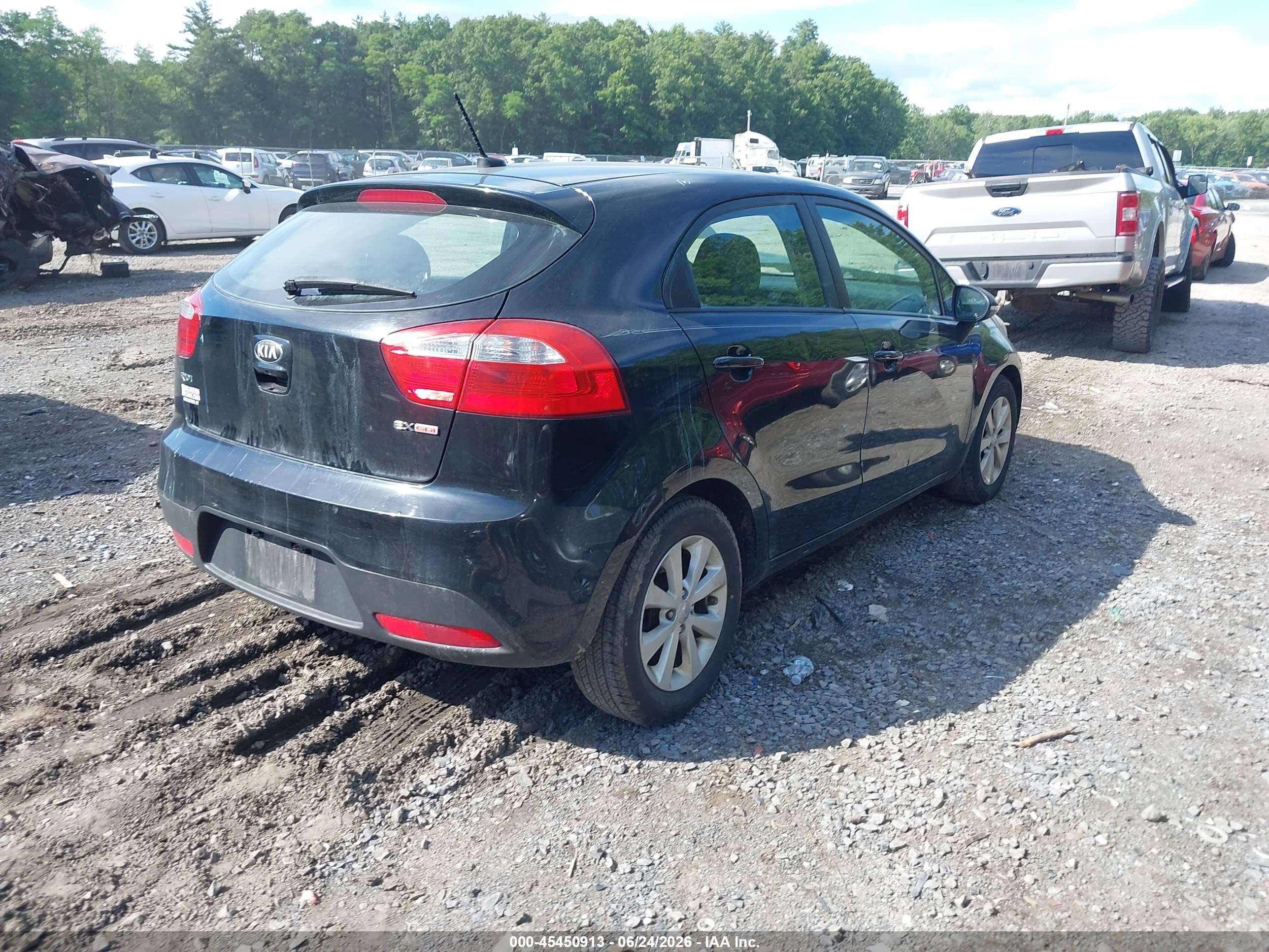 2013 Kia Rio Ex Black vin: KNADN5A34D6255503