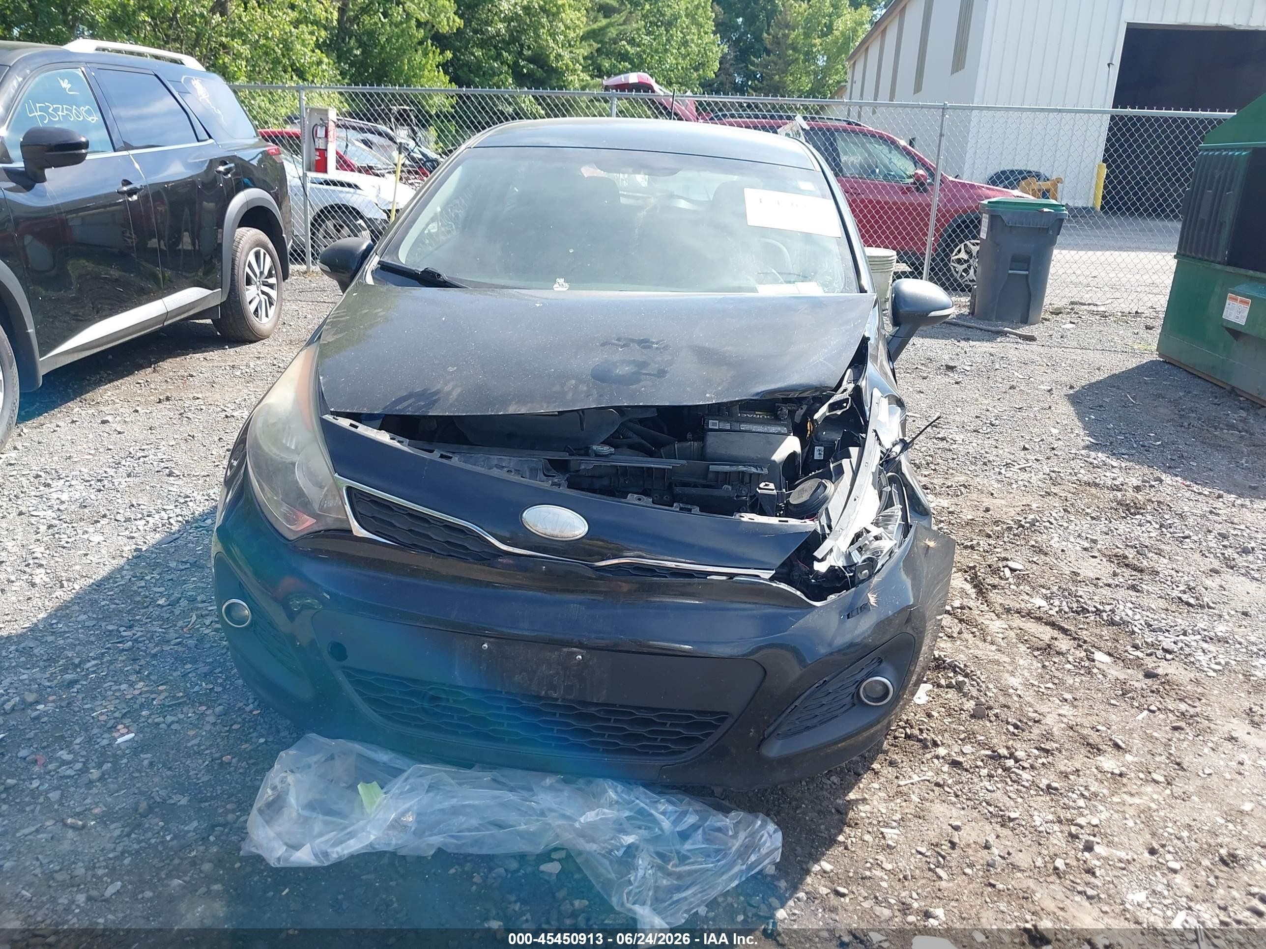 2013 Kia Rio Ex Black vin: KNADN5A34D6255503