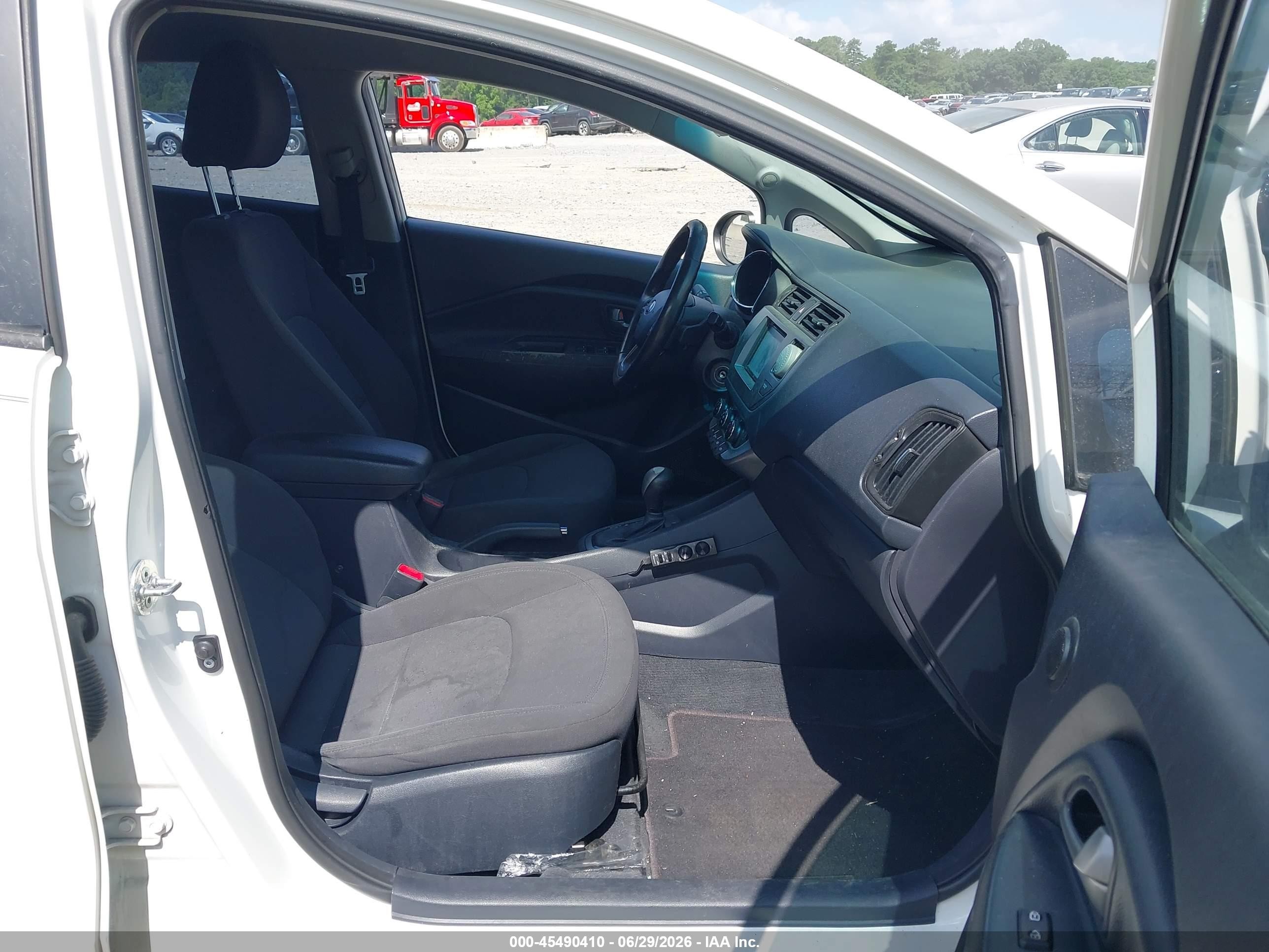 2014 Kia Rio Sx White vin: KNADN5A34E6327706