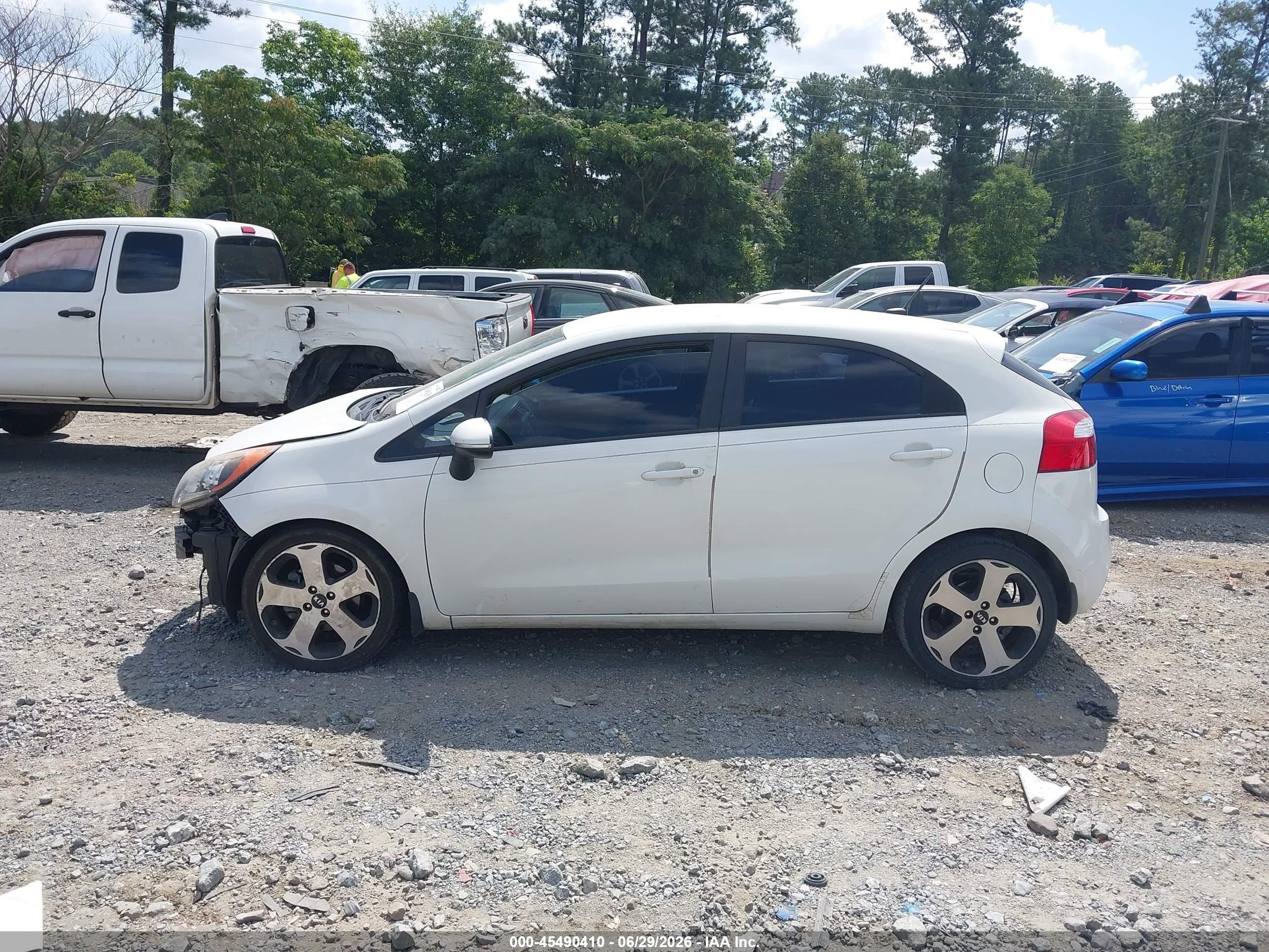 2014 Kia Rio Sx White vin: KNADN5A34E6327706
