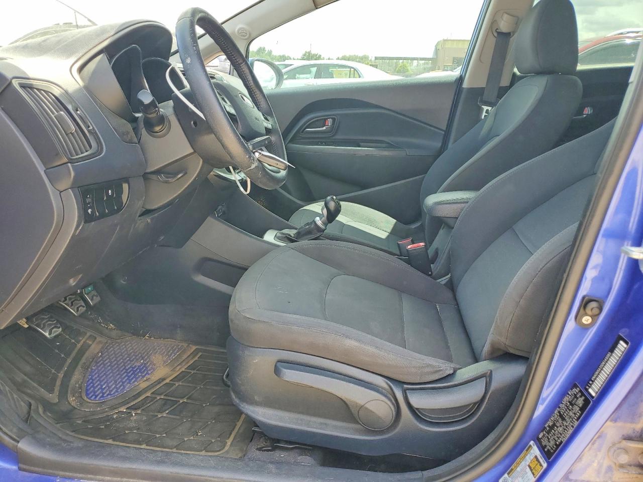 2013 Kia Rio 5-door Sx Blue vin: KNADN5A35D6149383
