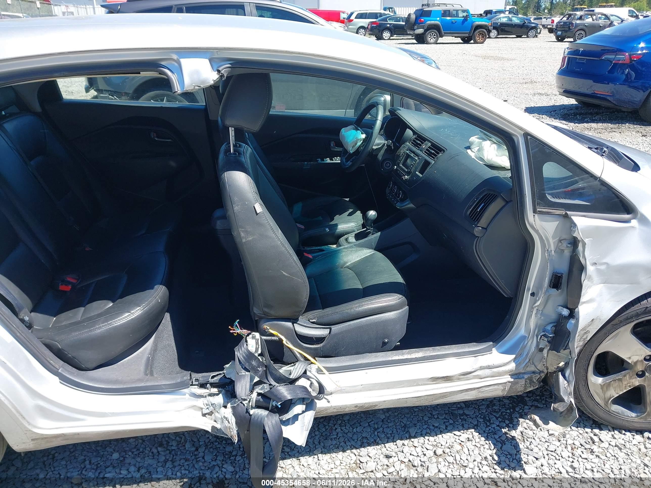 2013 Kia Rio Sx Gray vin: KNADN5A35D6229363