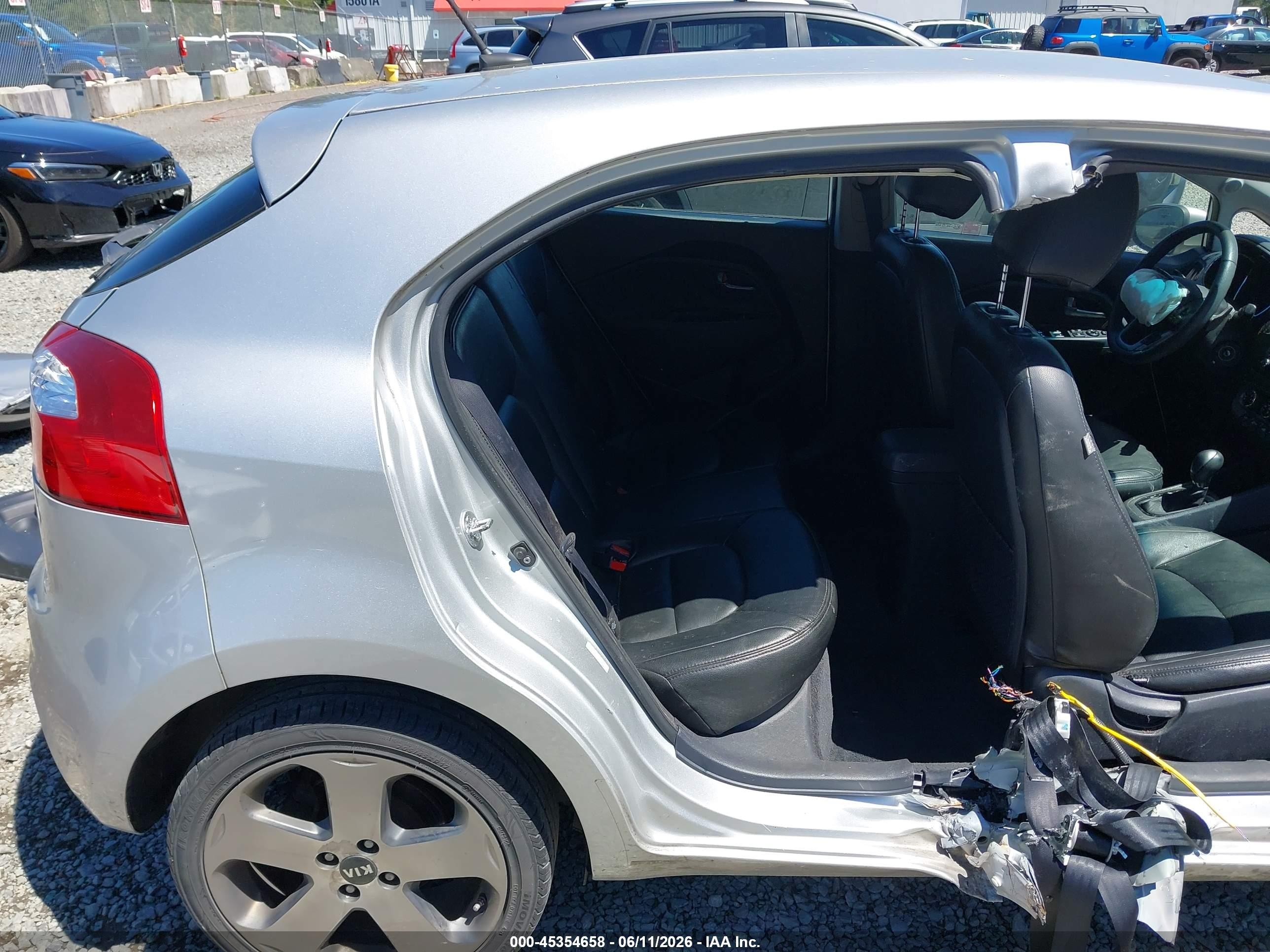 2013 Kia Rio Sx Gray vin: KNADN5A35D6229363