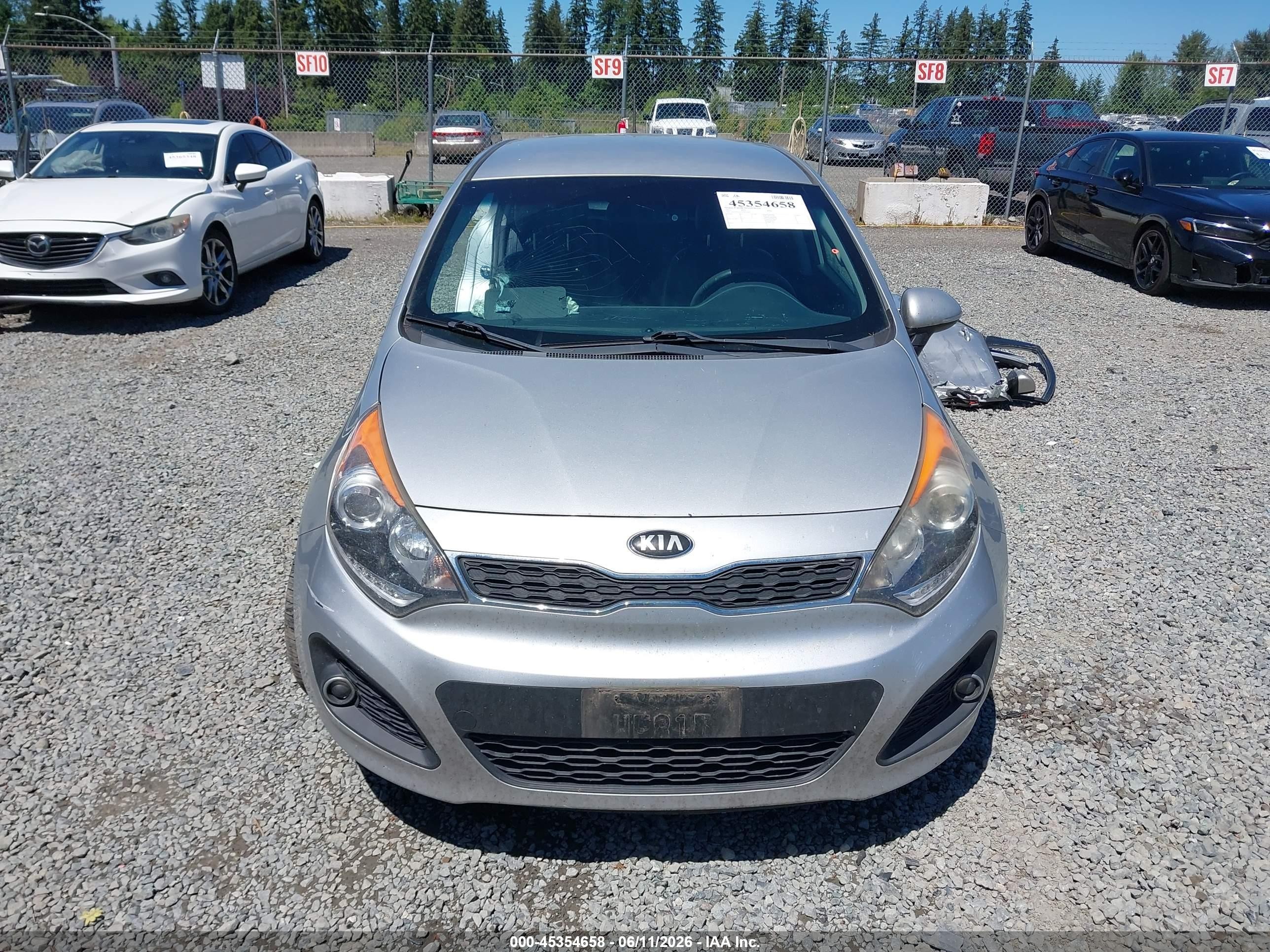 2013 Kia Rio Sx Gray vin: KNADN5A35D6229363