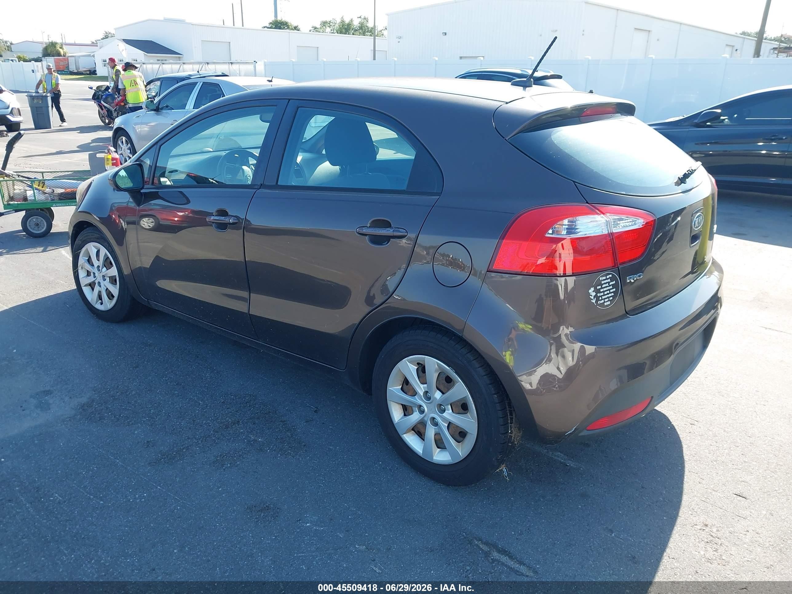 2012 Kia Rio5 Ex Коричневый vin: KNADN5A36C6027808