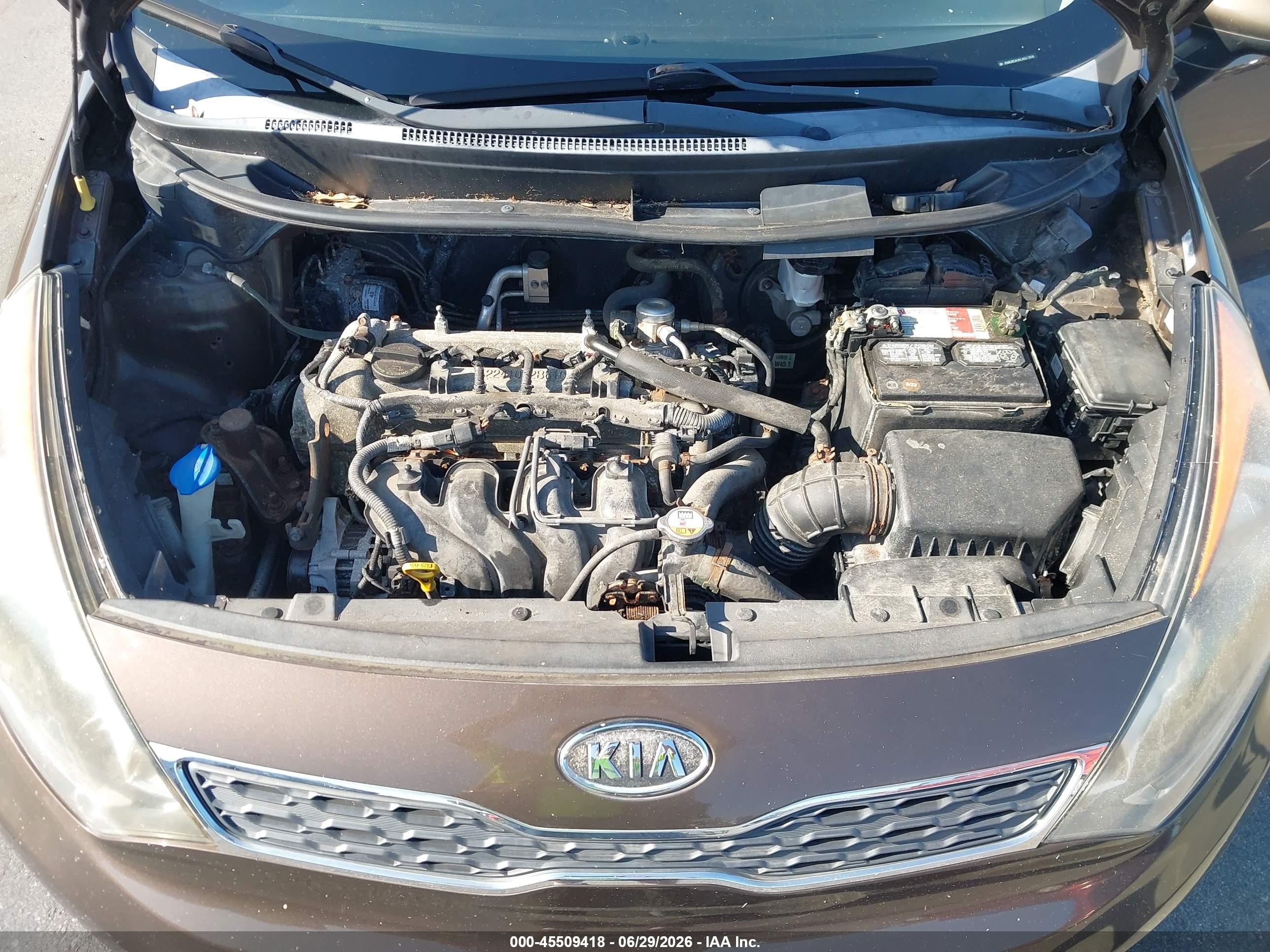 2012 Kia Rio5 Ex Коричневый vin: KNADN5A36C6027808