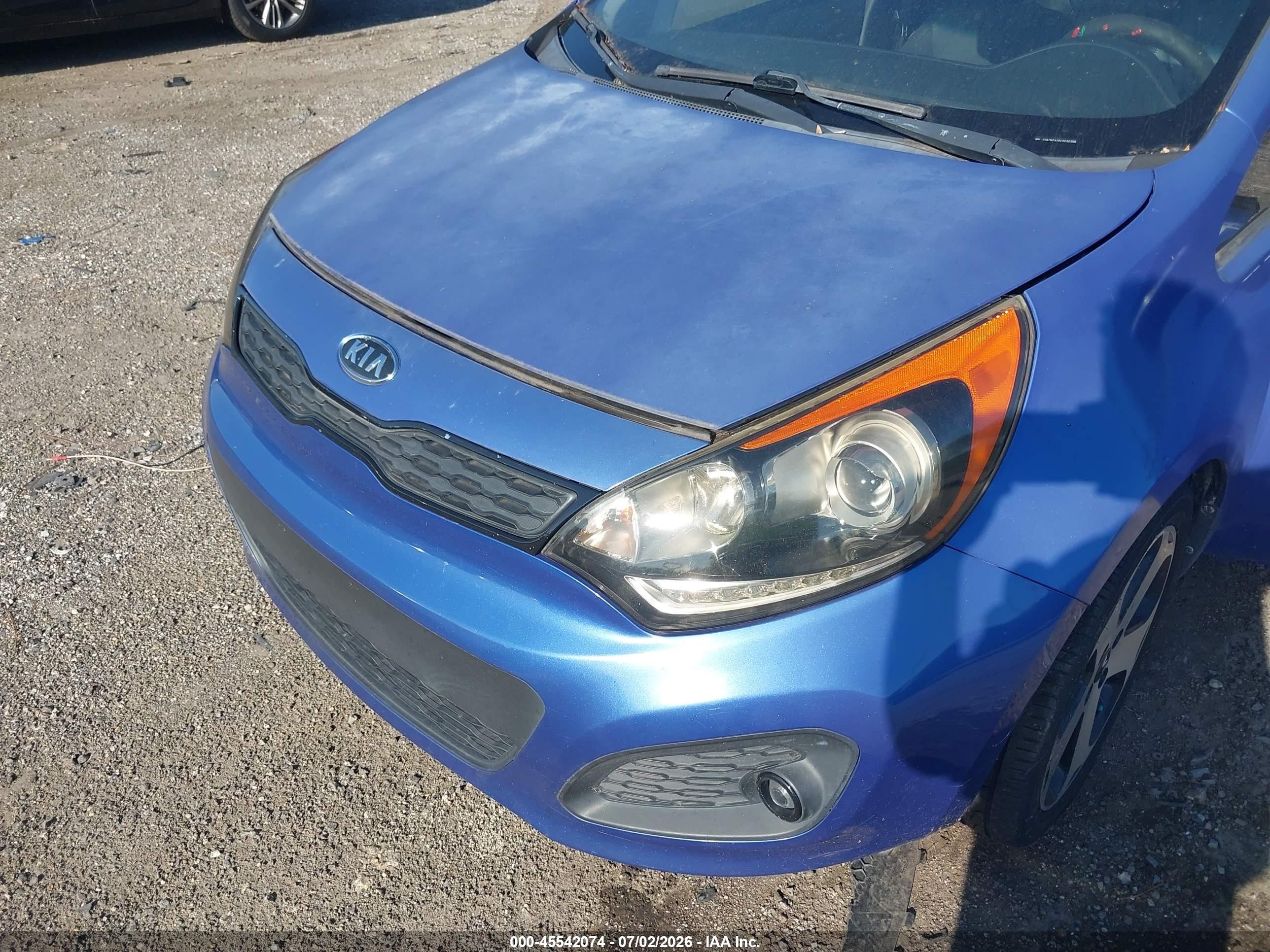 2012 Kia Rio5 Sx Синий vin: KNADN5A36C6030398