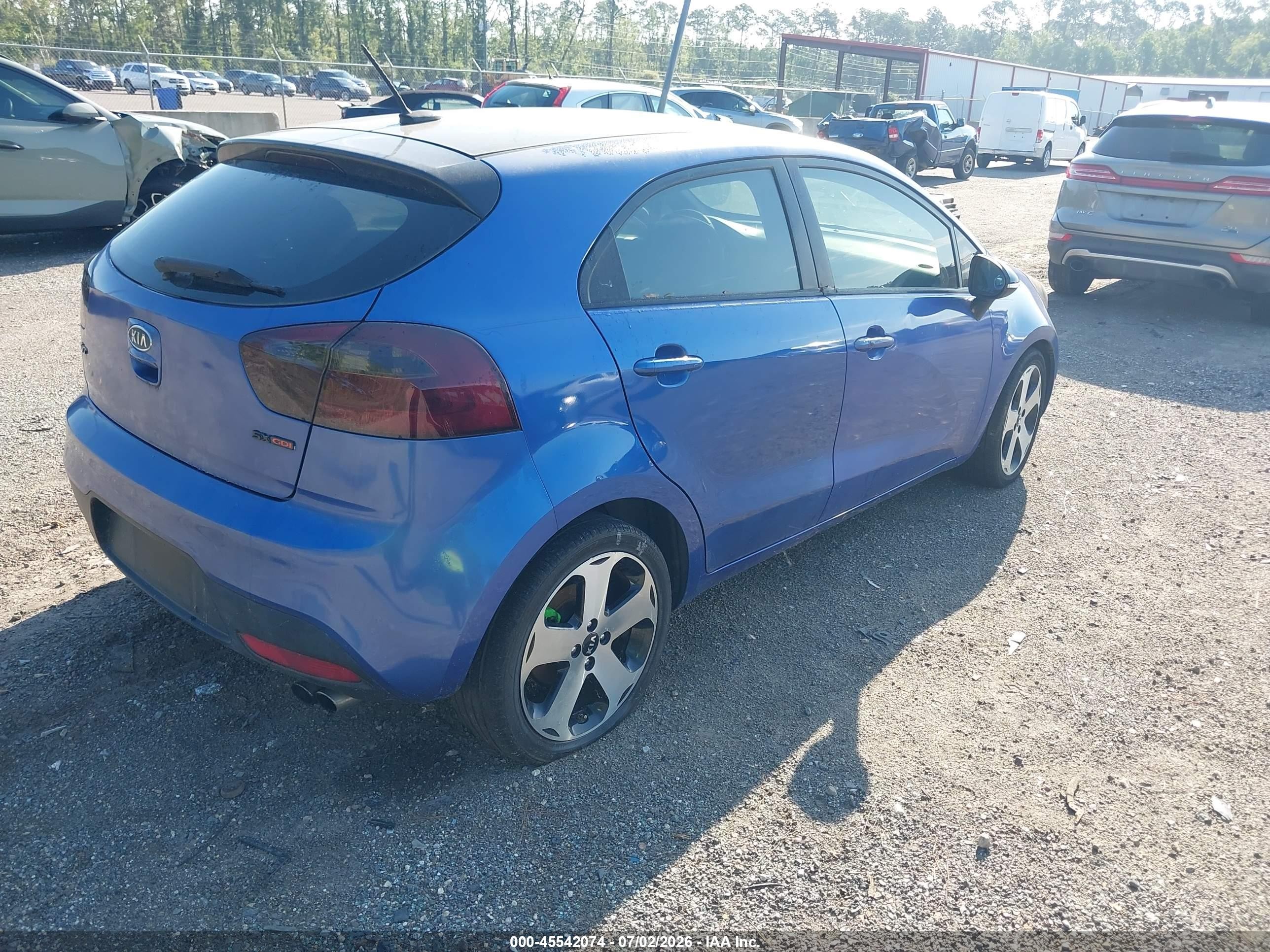 2012 Kia Rio5 Sx Синий vin: KNADN5A36C6030398