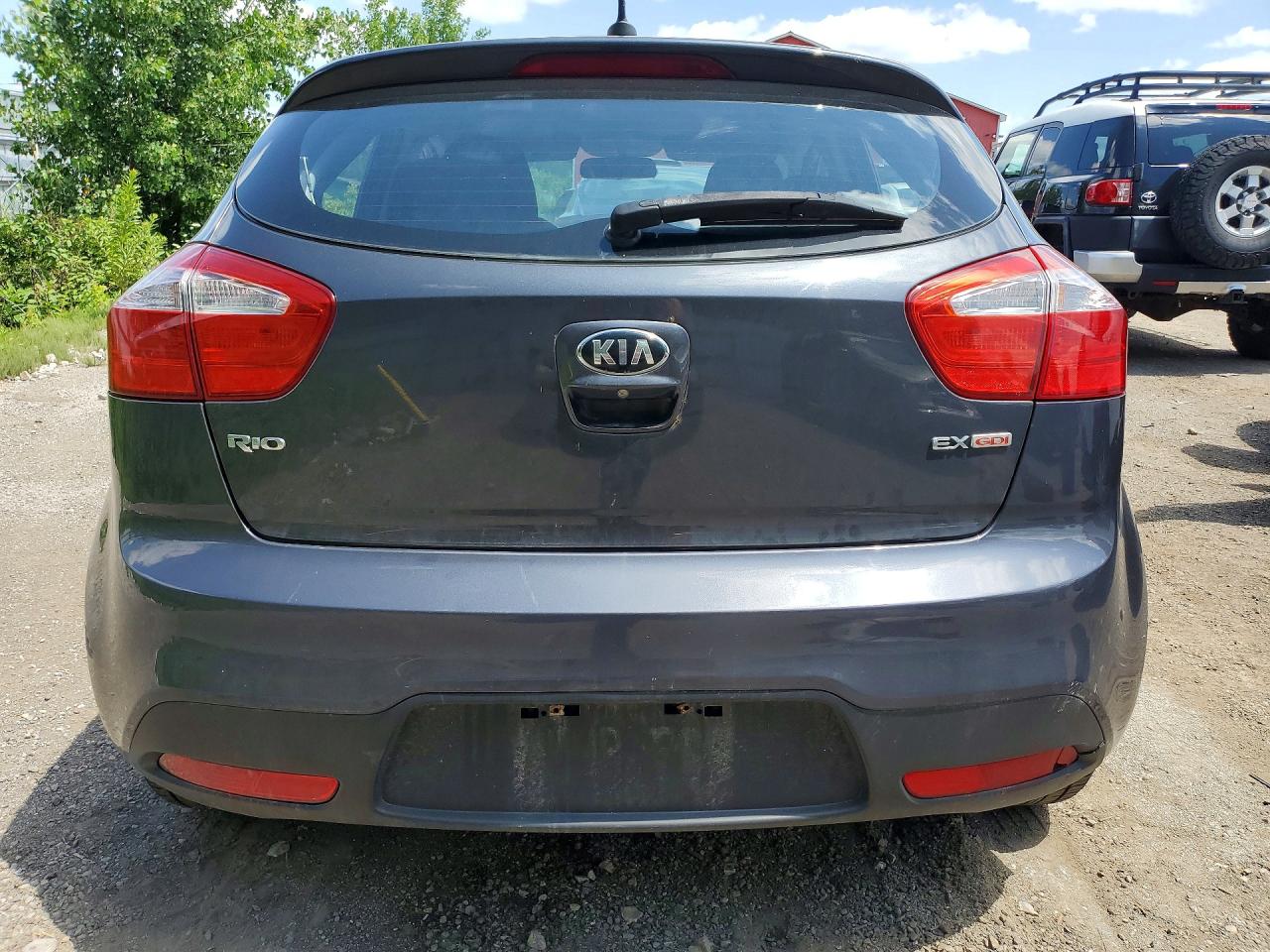 2014 Kia Rio 5 Gray vin: KNADN5A36E6950650