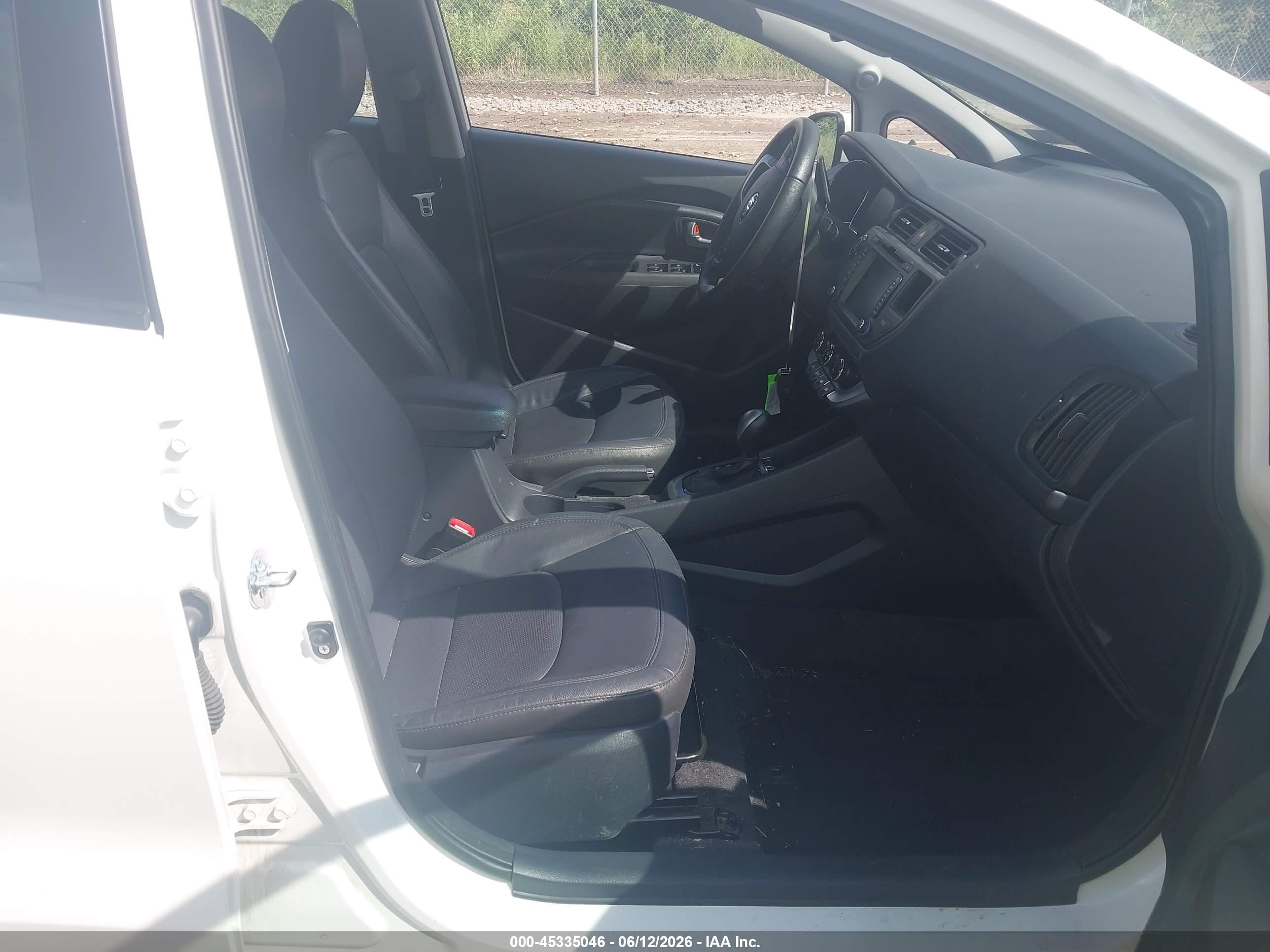 2013 Kia Rio Sx White vin: KNADN5A37D6171790