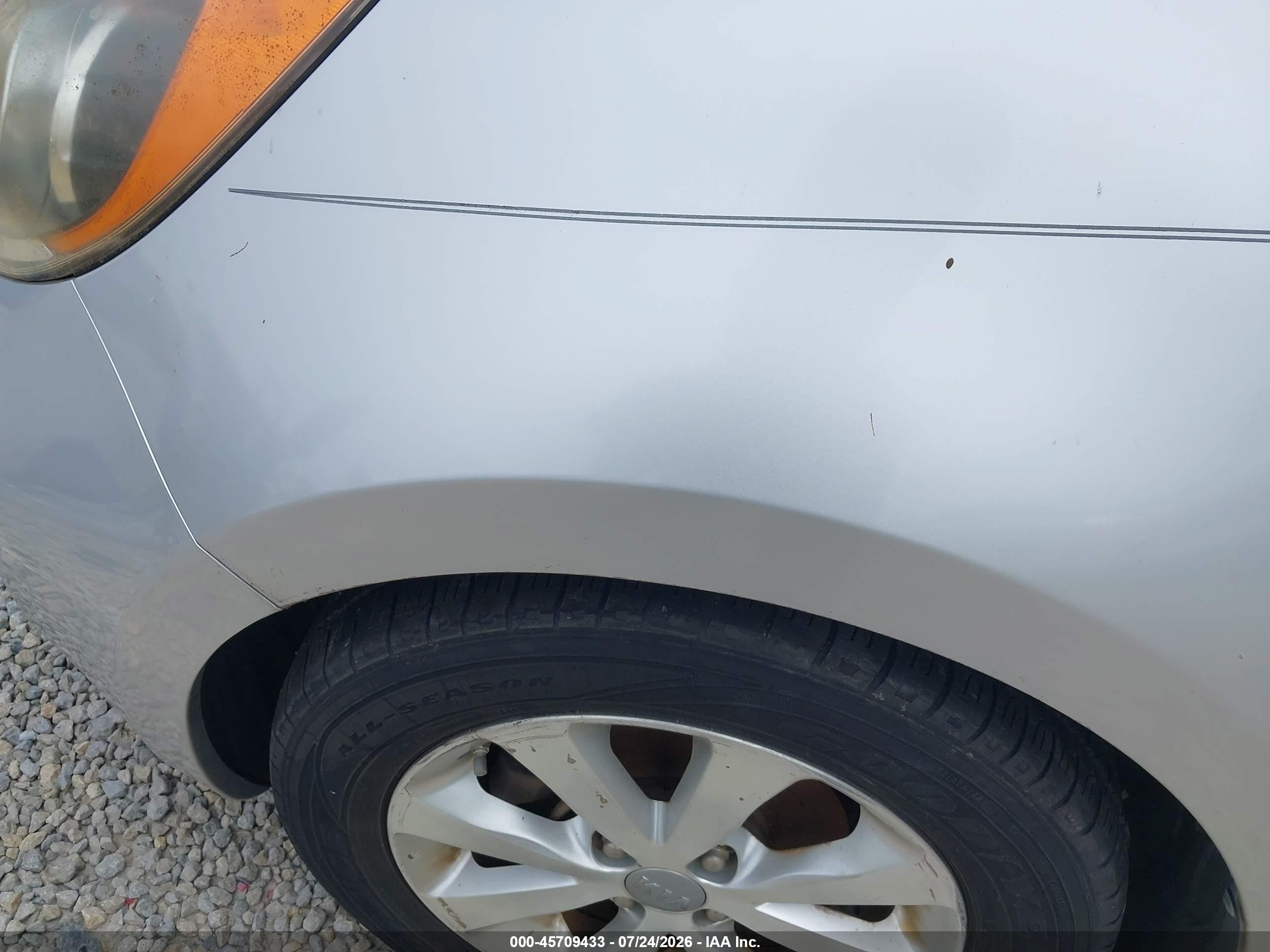 2013 Kia Rio Ex Silver vin: KNADN5A37D6191683