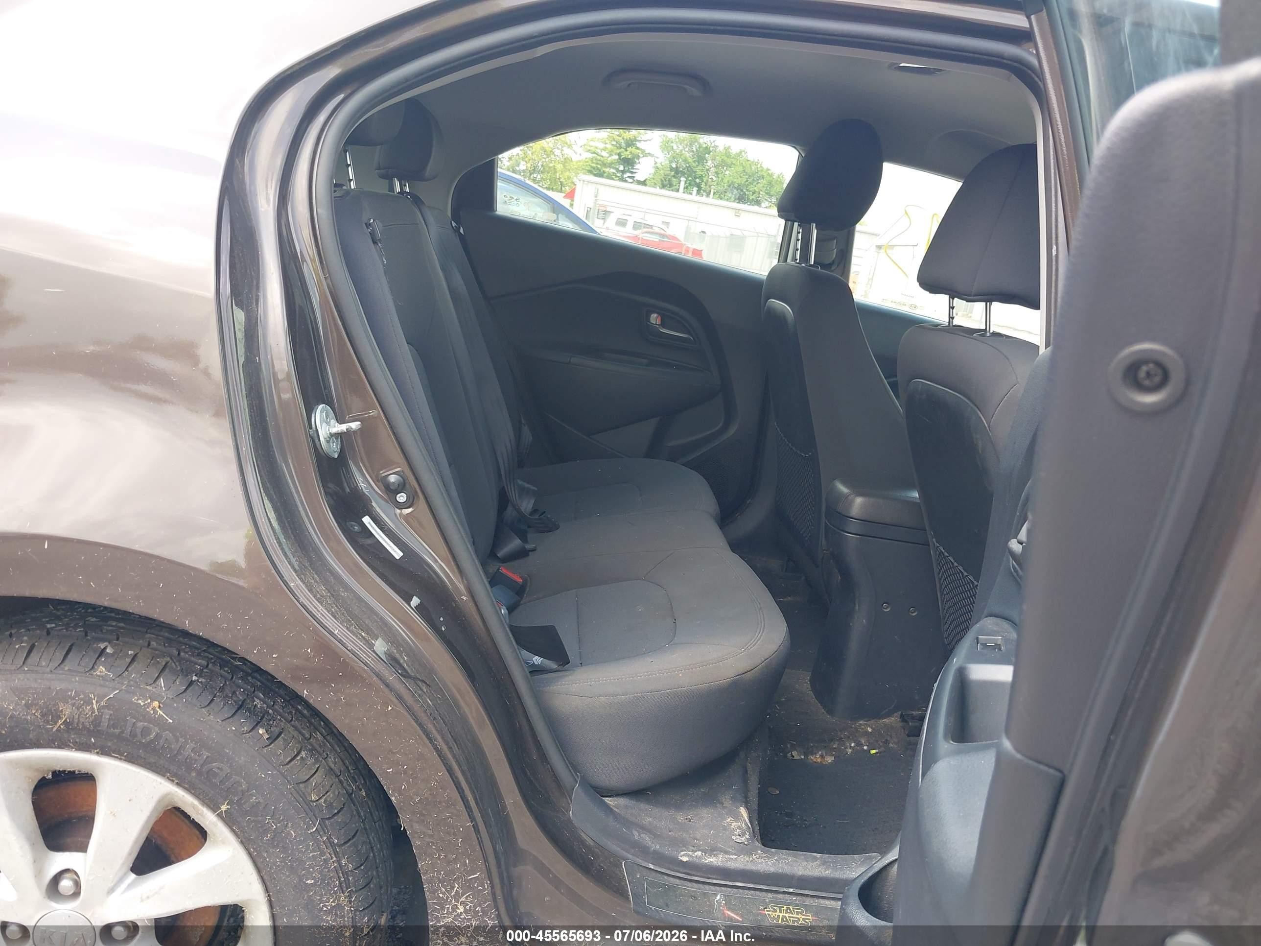 2014 Kia Rio Ex Brown vin: KNADN5A37E6353734