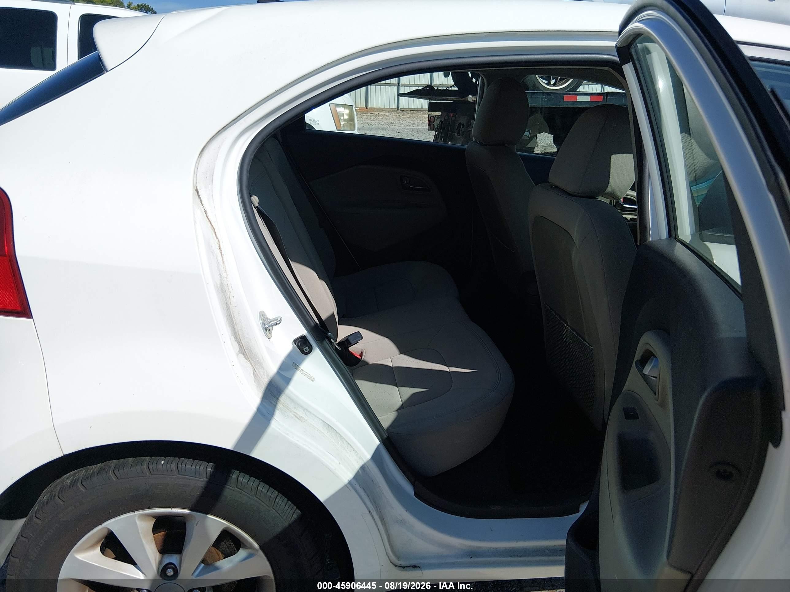 2014 Kia Rio Ex White vin: KNADN5A37E6355404