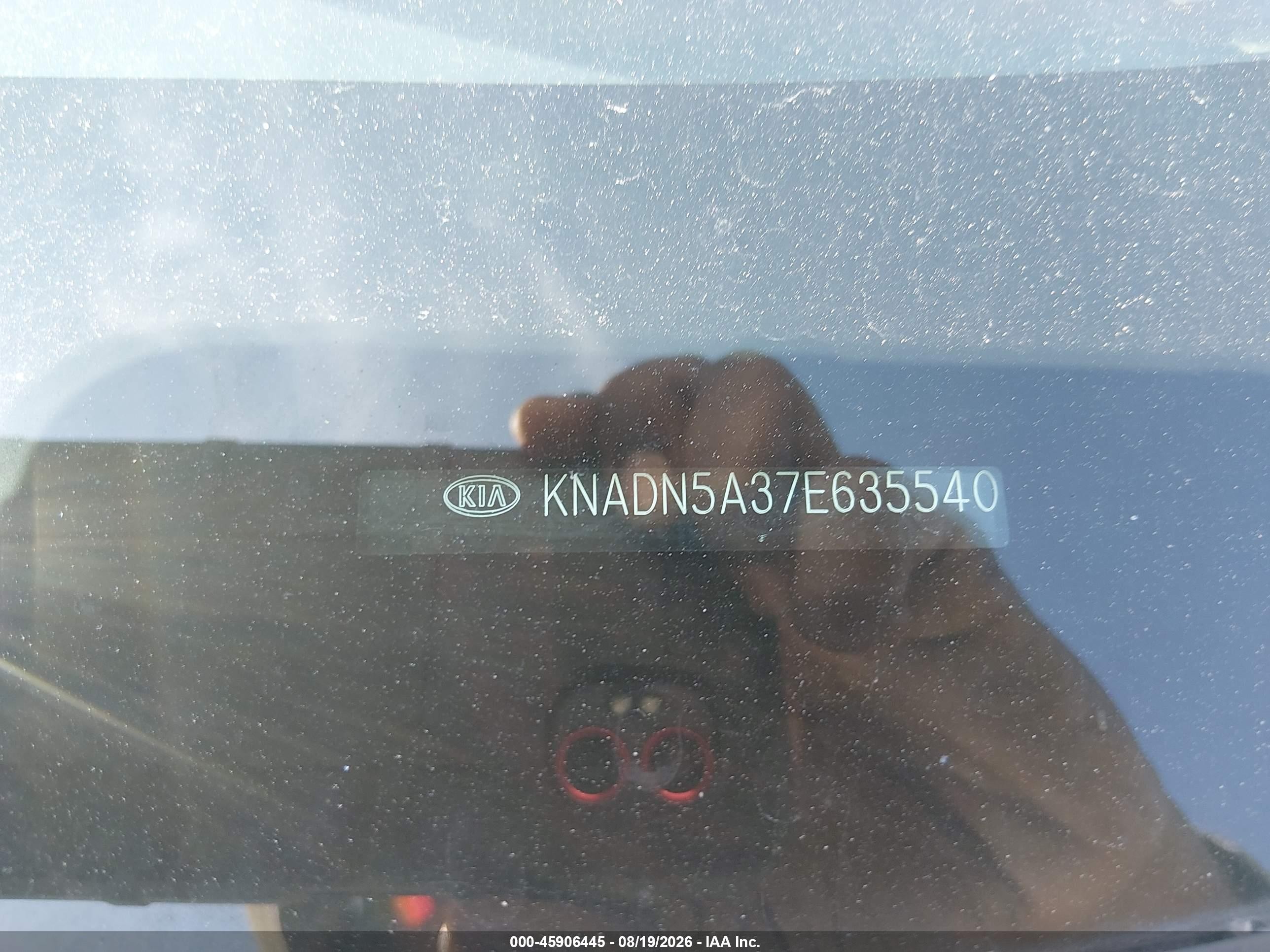 2014 Kia Rio Ex White vin: KNADN5A37E6355404
