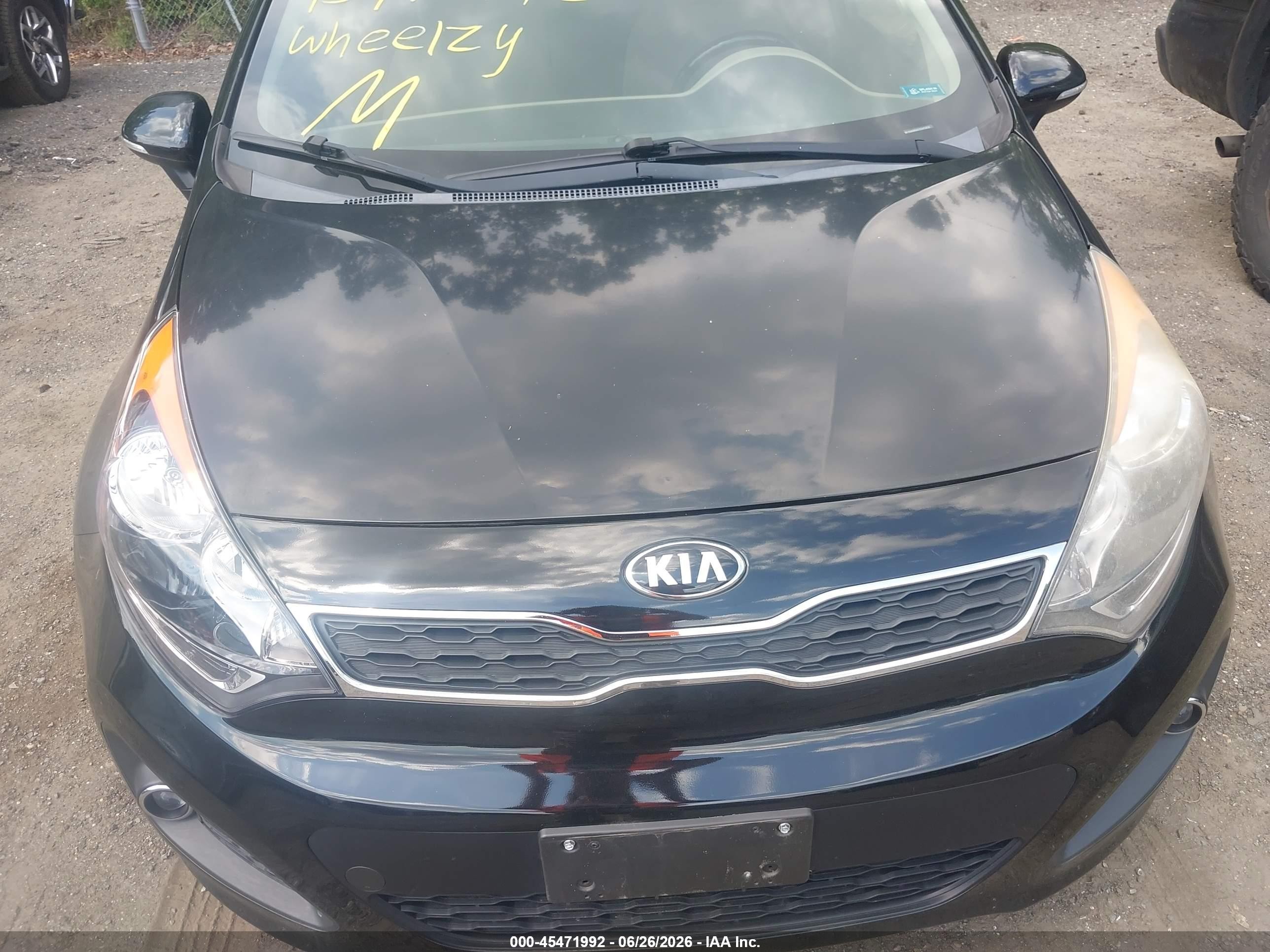 2014 Kia Rio Ex Black vin: KNADN5A37E6415858