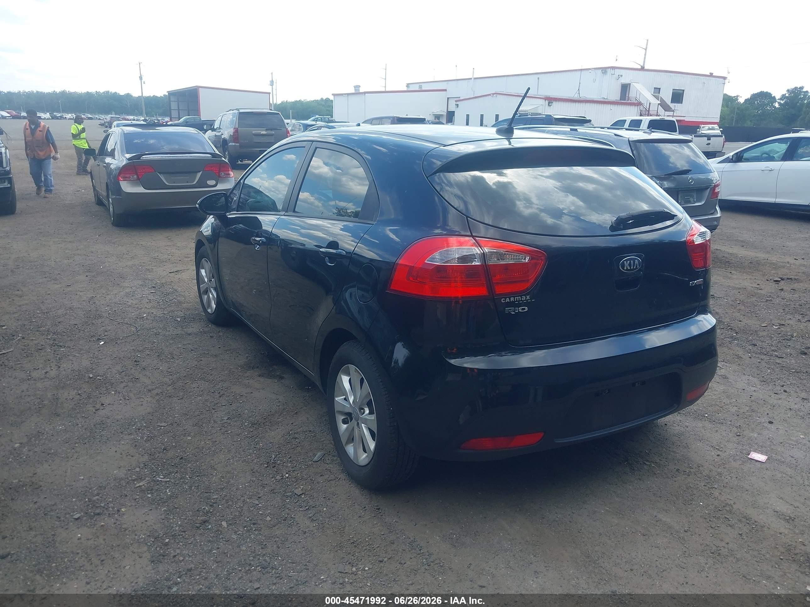 2014 Kia Rio Ex Black vin: KNADN5A37E6415858
