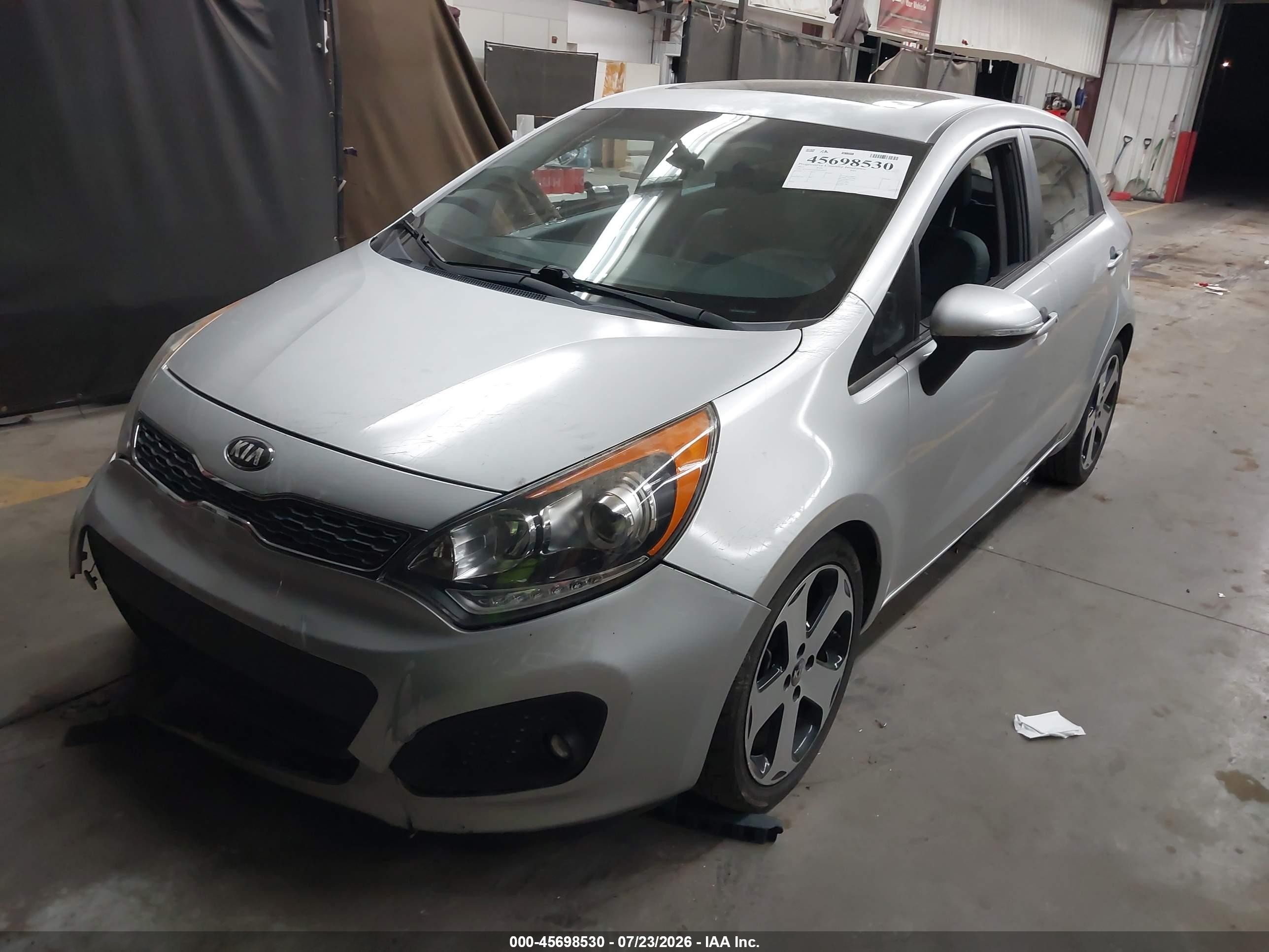 2015 Kia Rio Sx Silver vin: KNADN5A37F6458419