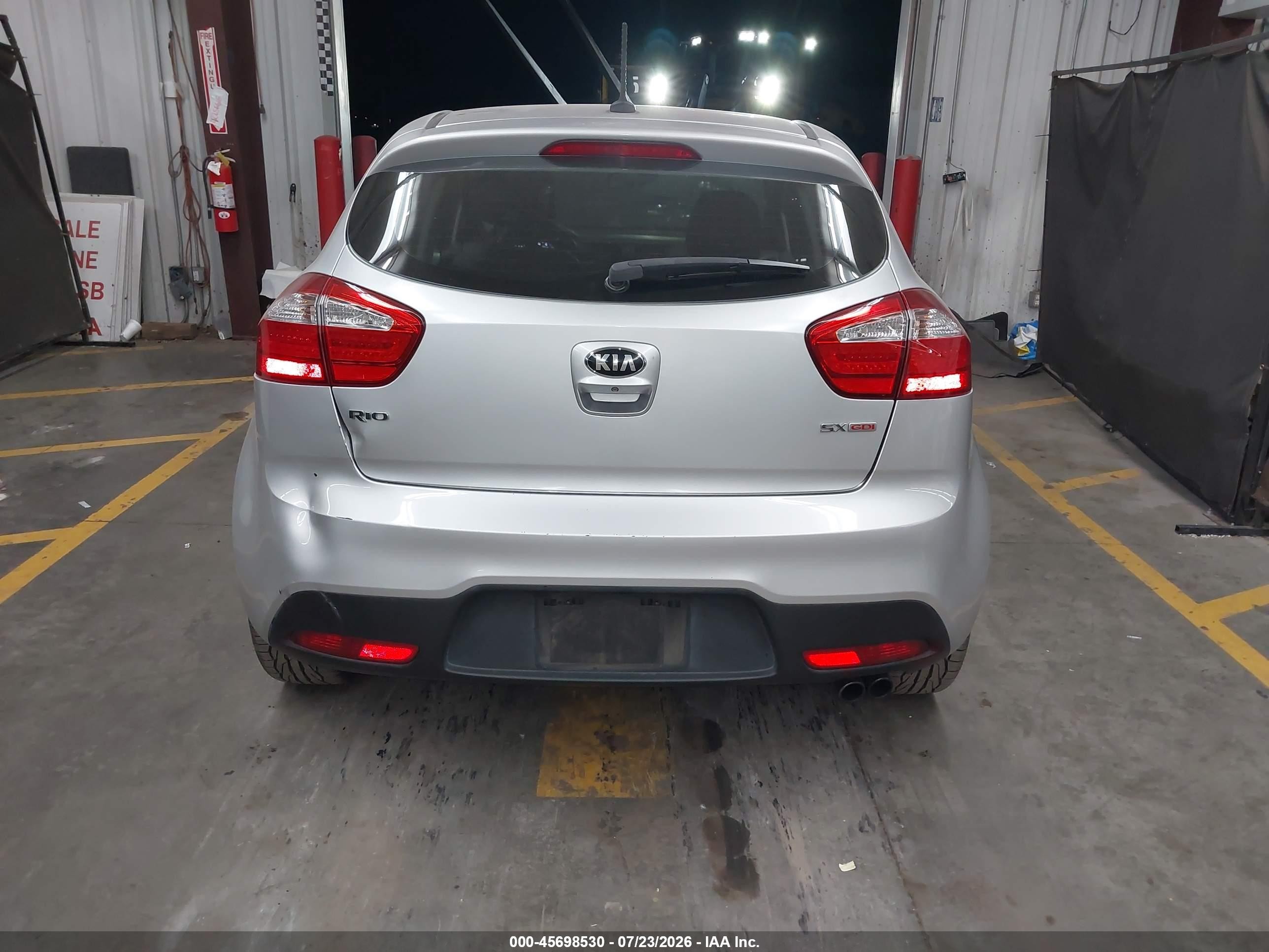 2015 Kia Rio Sx Silver vin: KNADN5A37F6458419