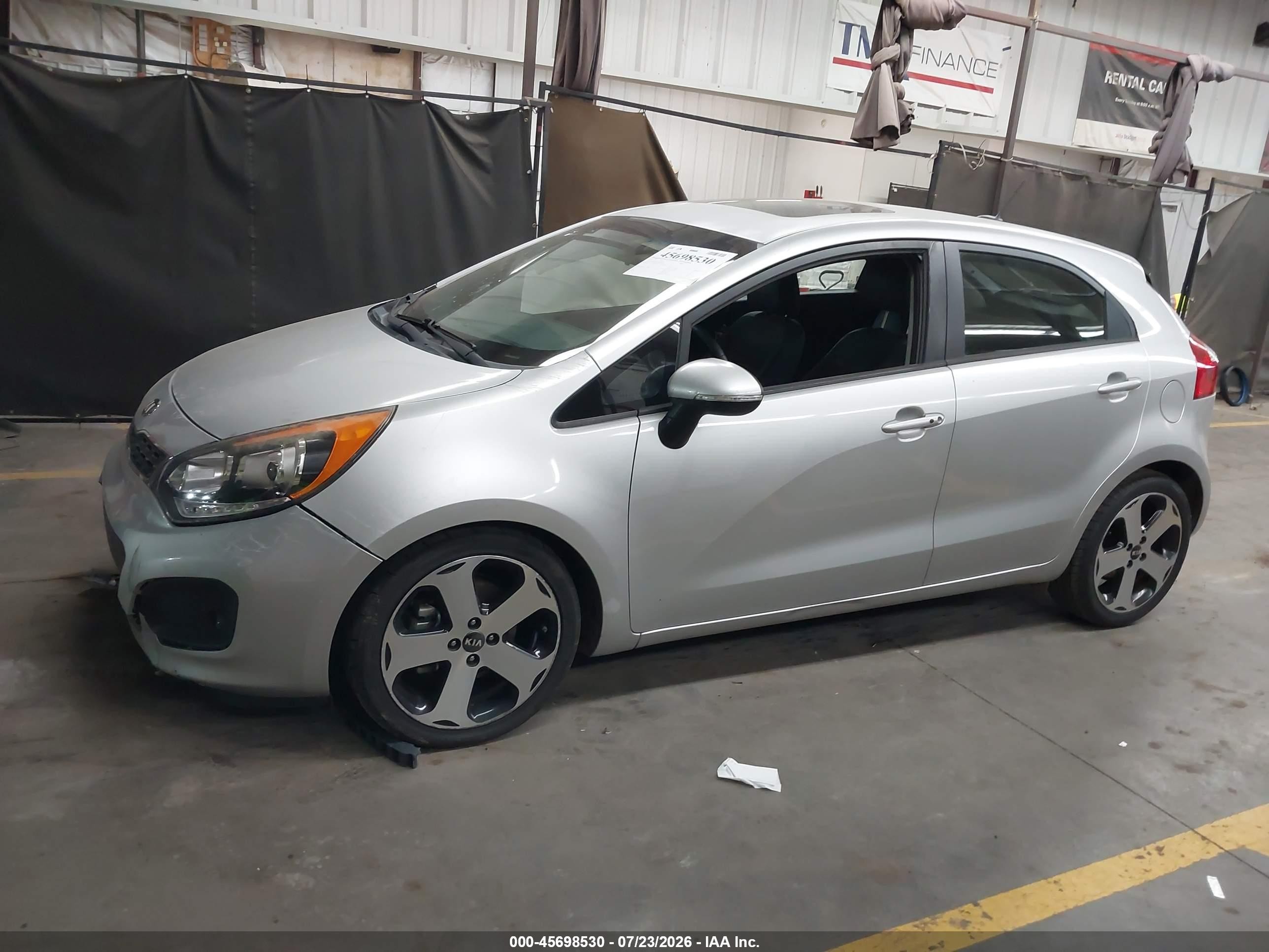 2015 Kia Rio Sx Silver vin: KNADN5A37F6458419