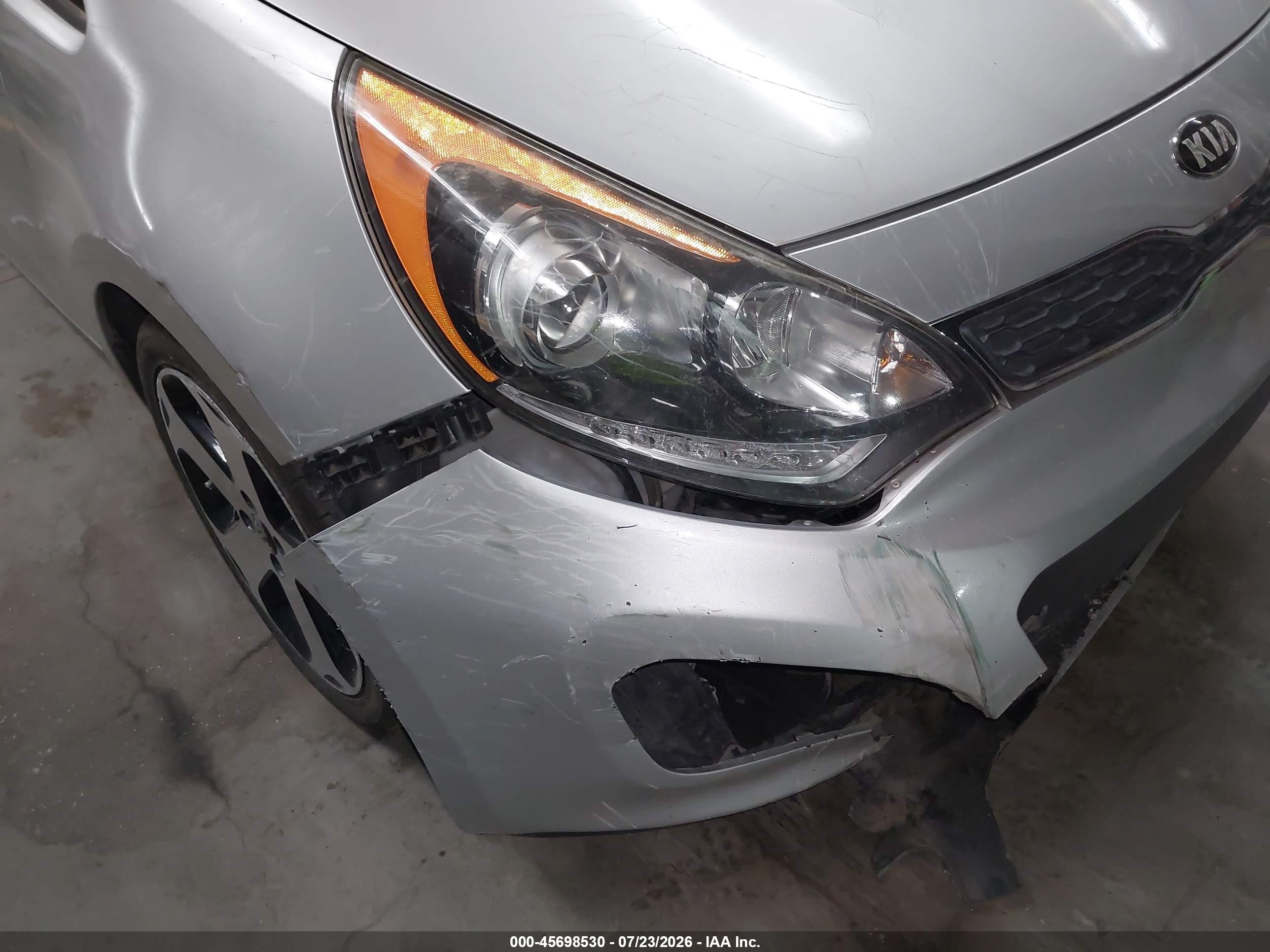 2015 Kia Rio Sx Silver vin: KNADN5A37F6458419