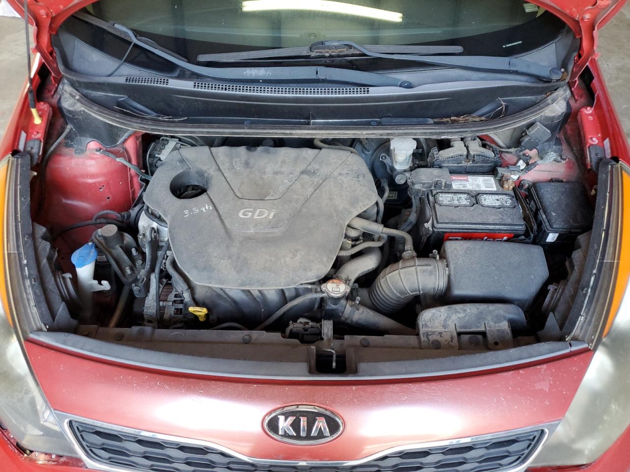 2013 Kia Rio Ex Red vin: KNADN5A38D6097831
