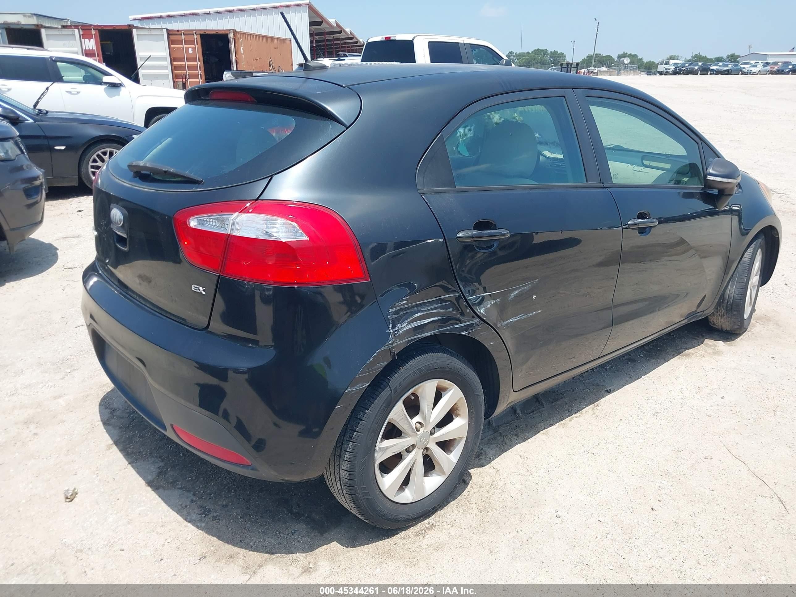 2013 Kia Rio Ex Black vin: KNADN5A38D6222407