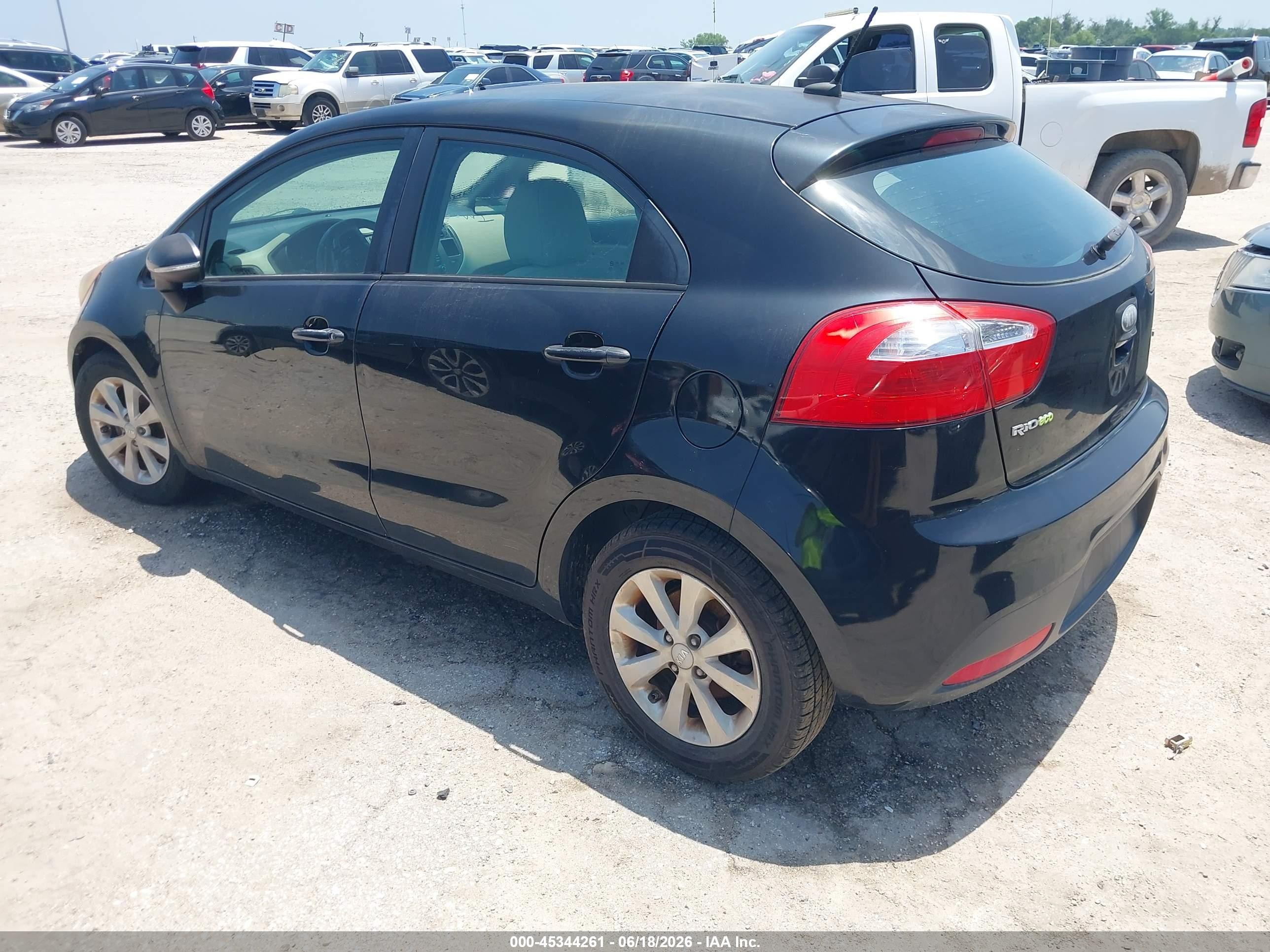 2013 Kia Rio Ex Black vin: KNADN5A38D6222407